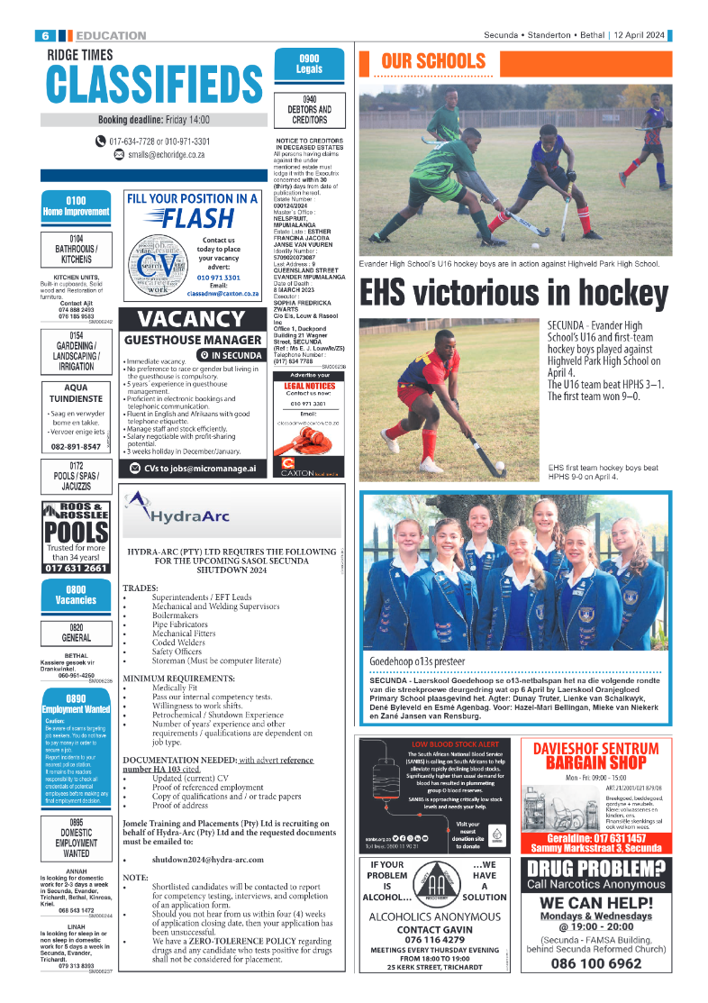 Ridge Times 12 April 2024 page 6