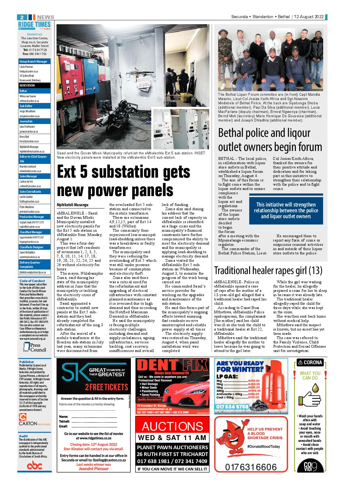 Ridge Times 12 August 2022 page 2