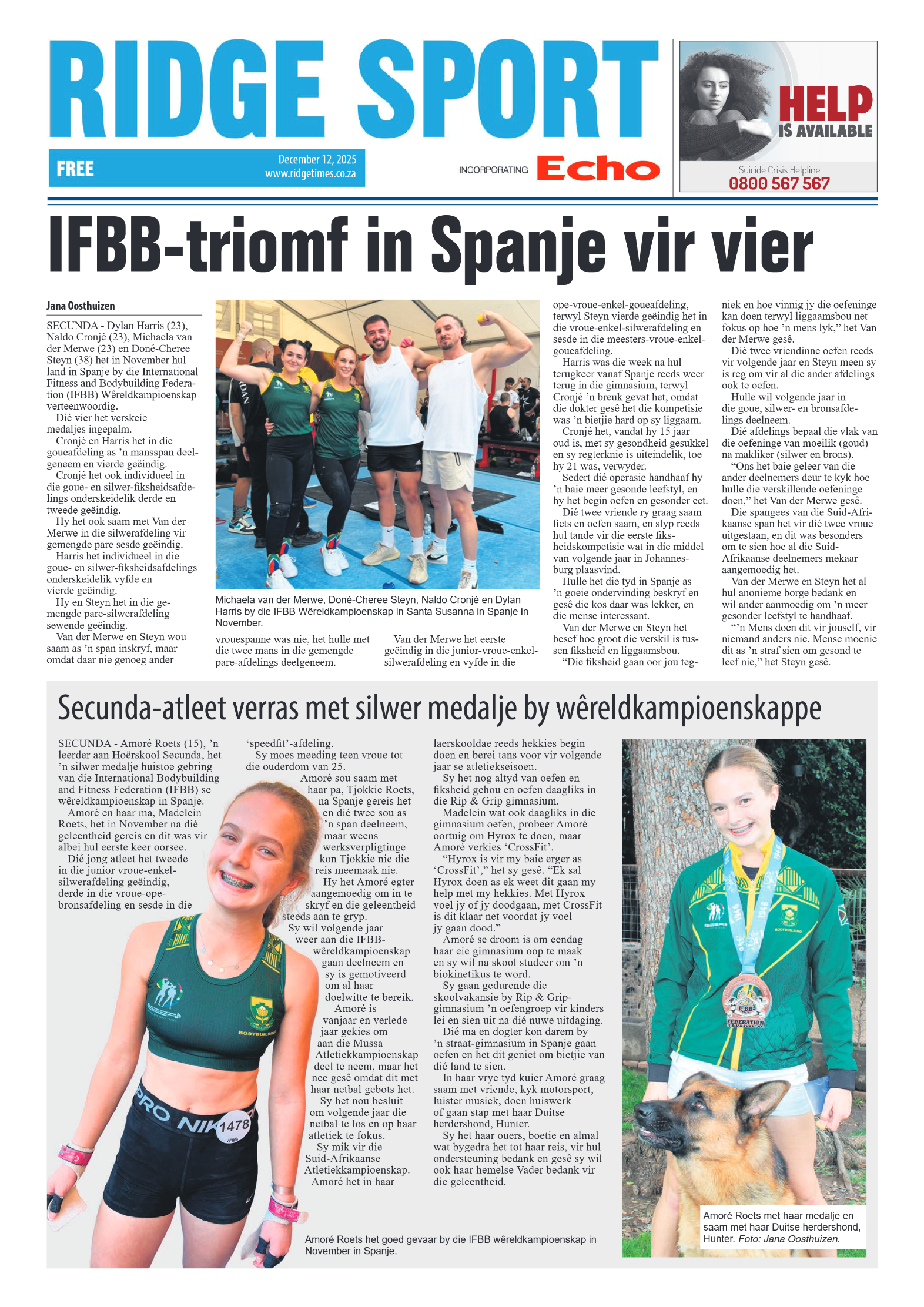 Ridge Times 12 December 2025 page 12