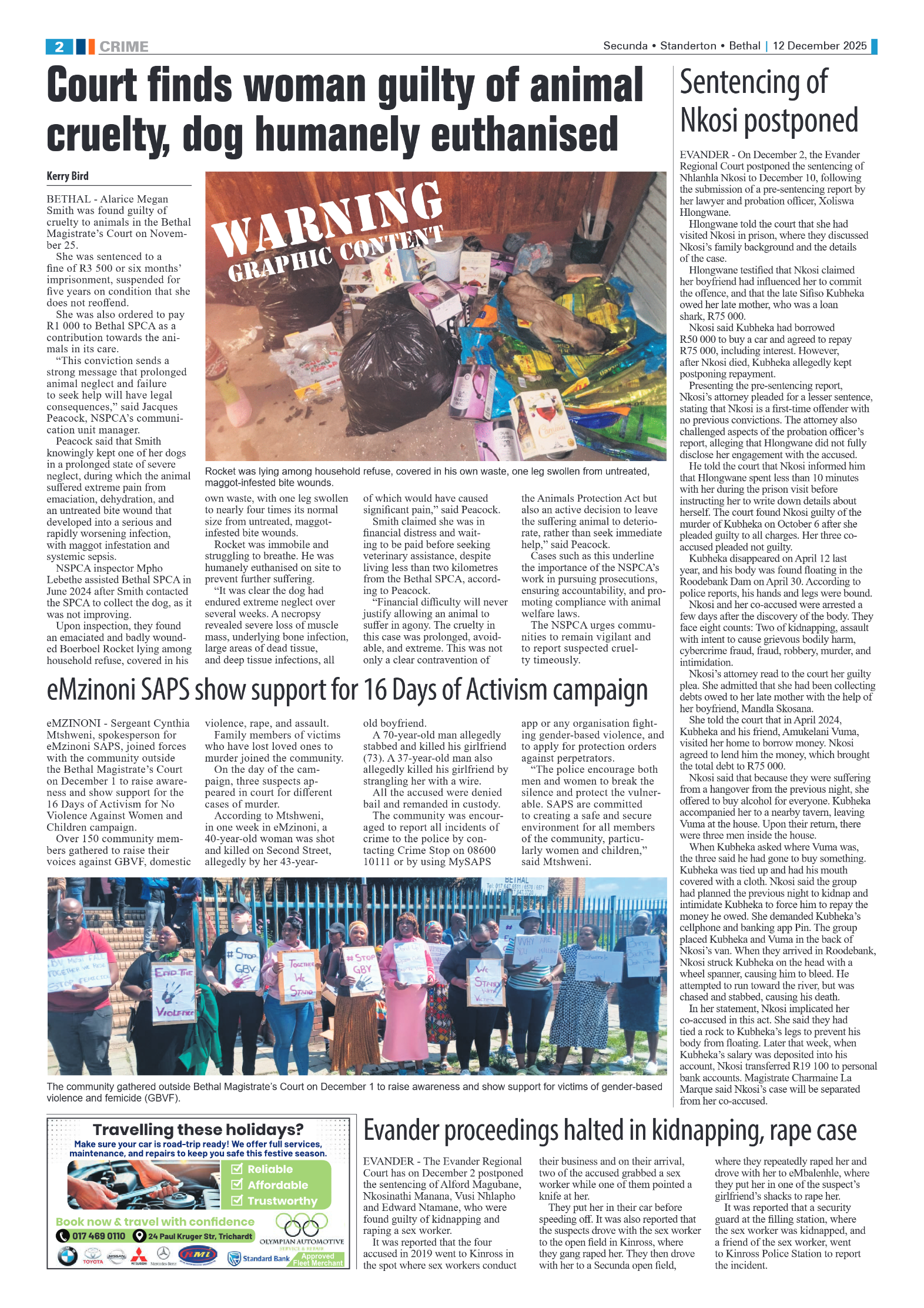 Ridge Times 12 December 2025 page 2