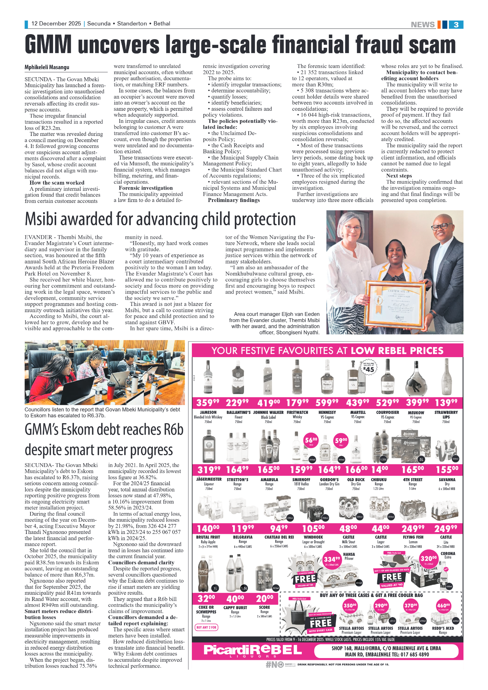 Ridge Times 12 December 2025 page 3