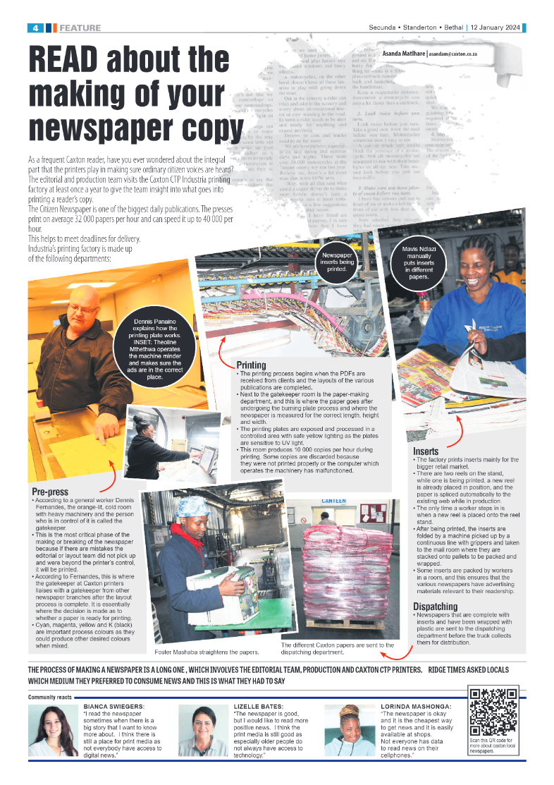 Ridge Times 12 January 2024 page 4