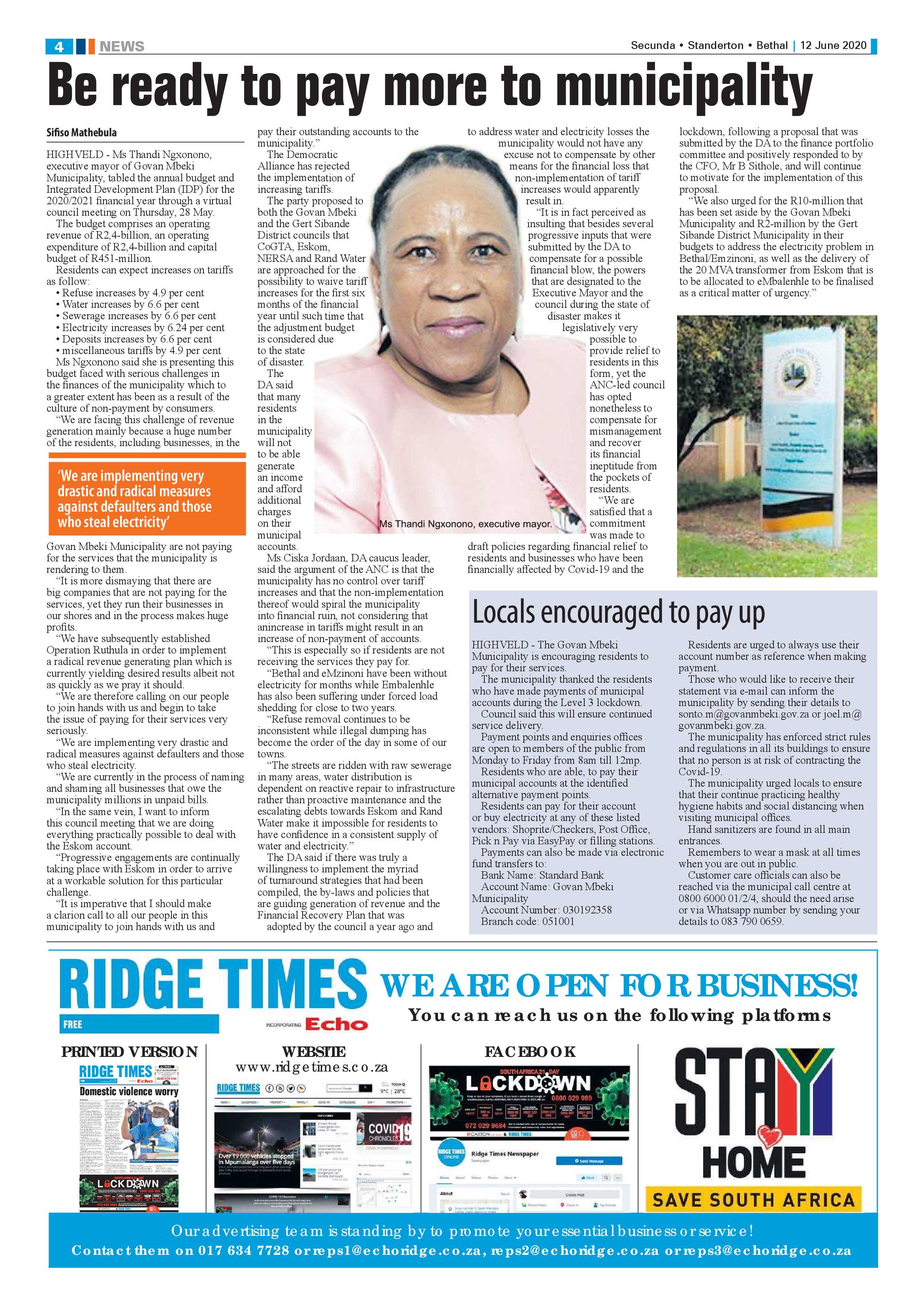 Ridge Times 12 June 2020 page 4
