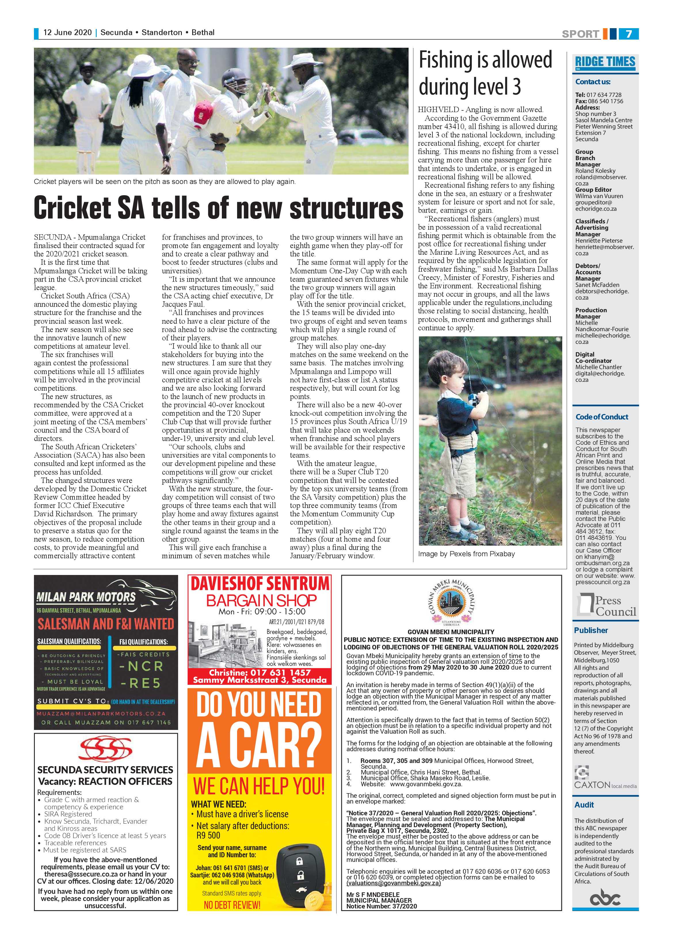 Ridge Times 12 June 2020 page 7