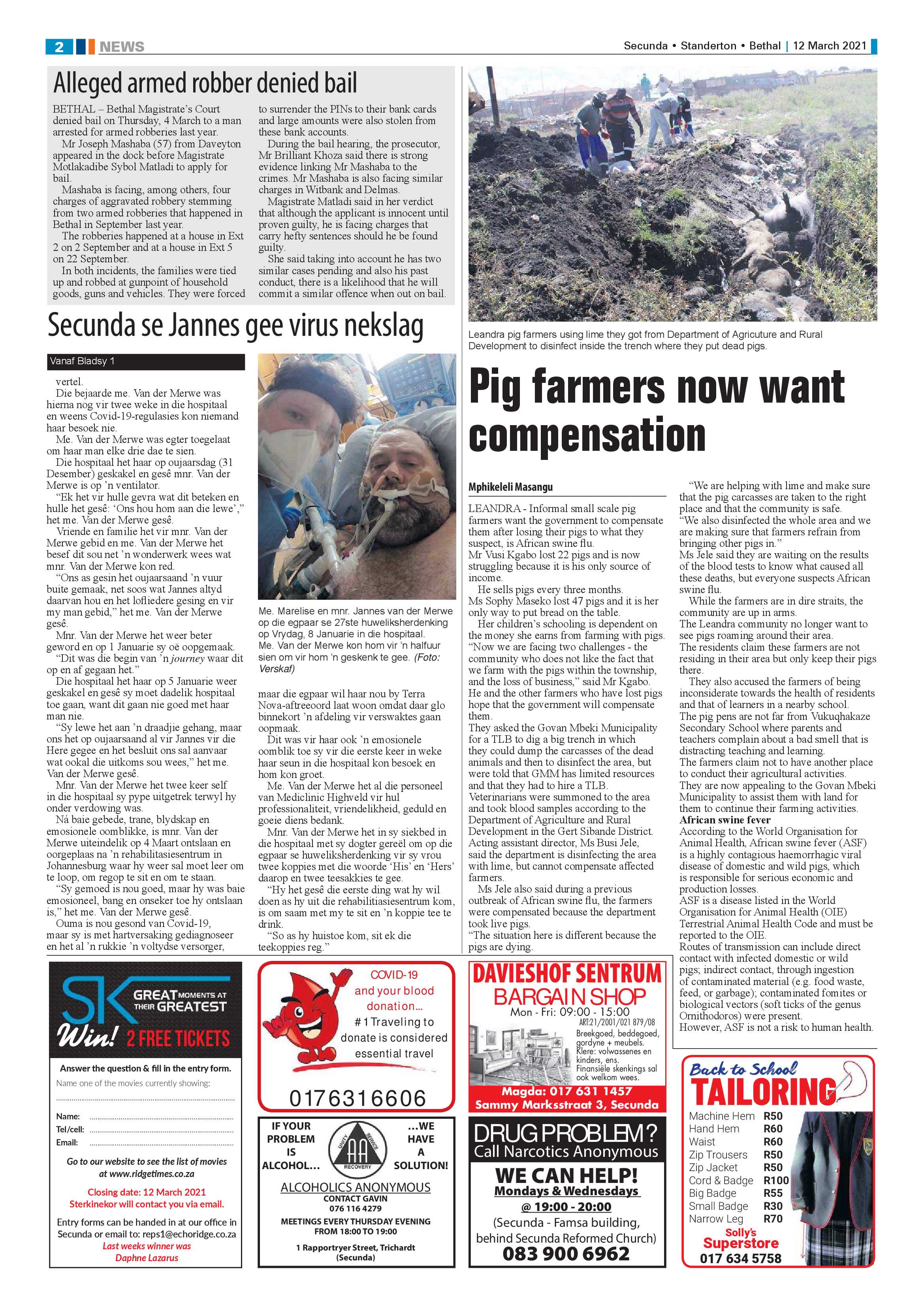 Ridge Times 12 March 2021 page 2
