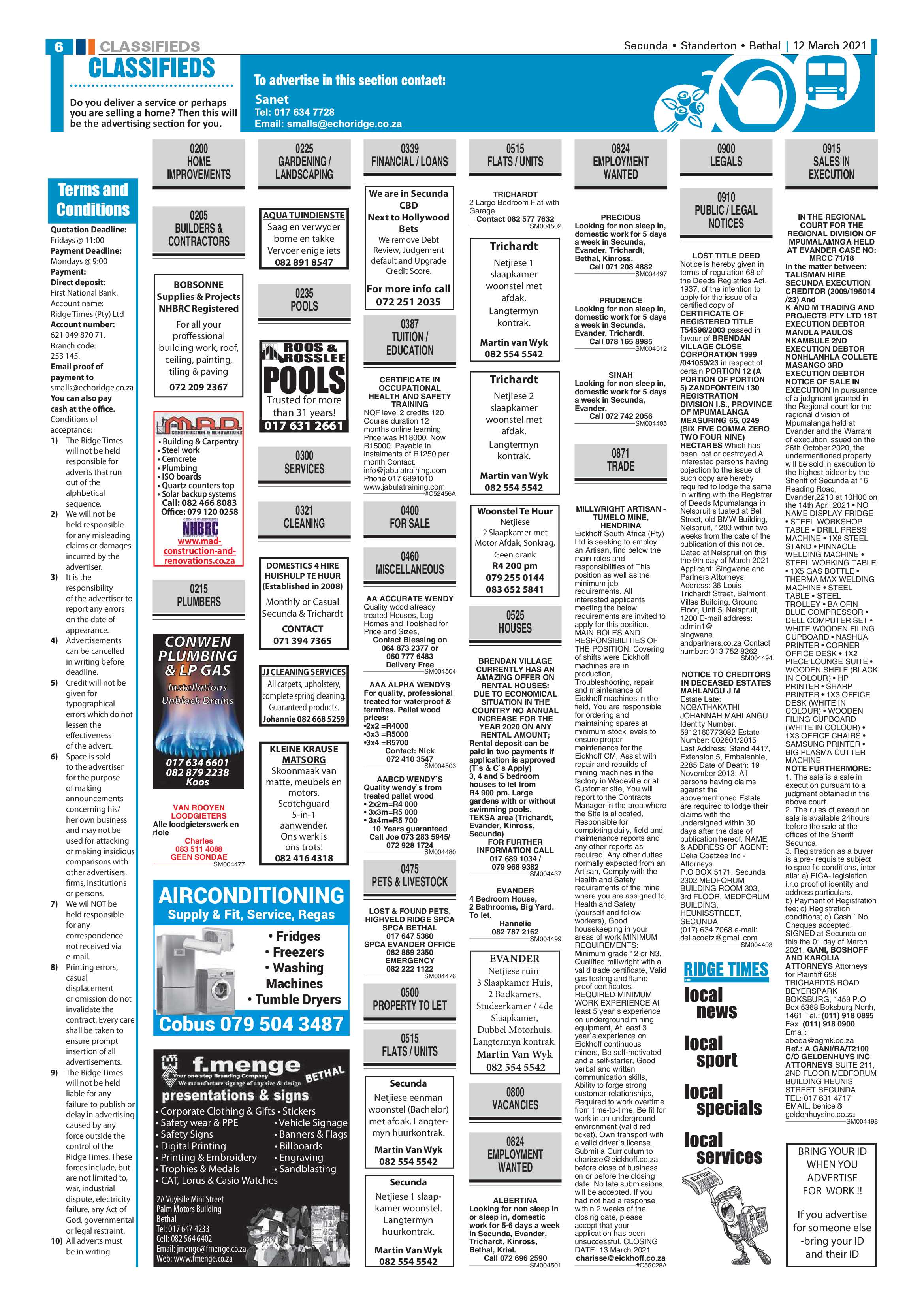 Ridge Times 12 March 2021 page 6