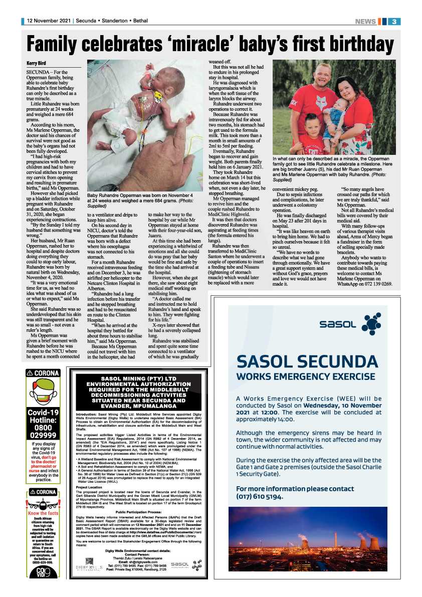 Ridge Times 12 November 2021 page 3