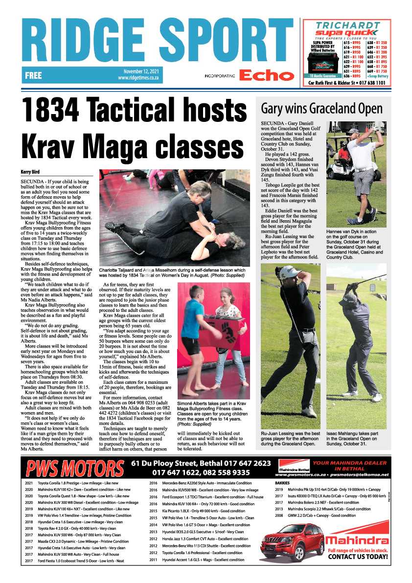 Ridge Times 12 November 2021 page 8