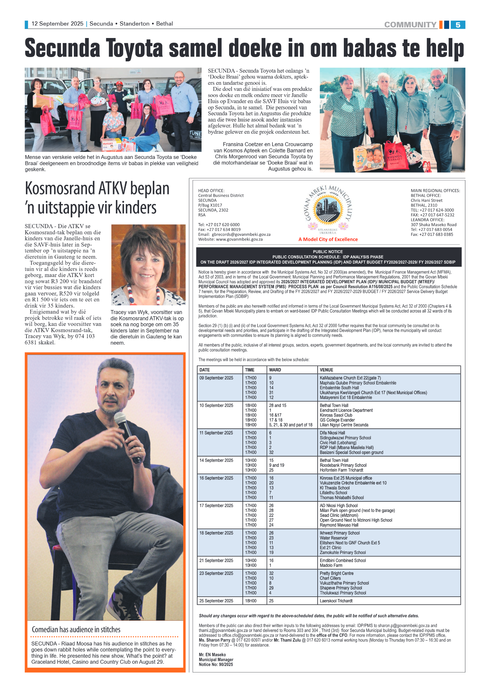 Ridge Times 12 September 2025 page 5