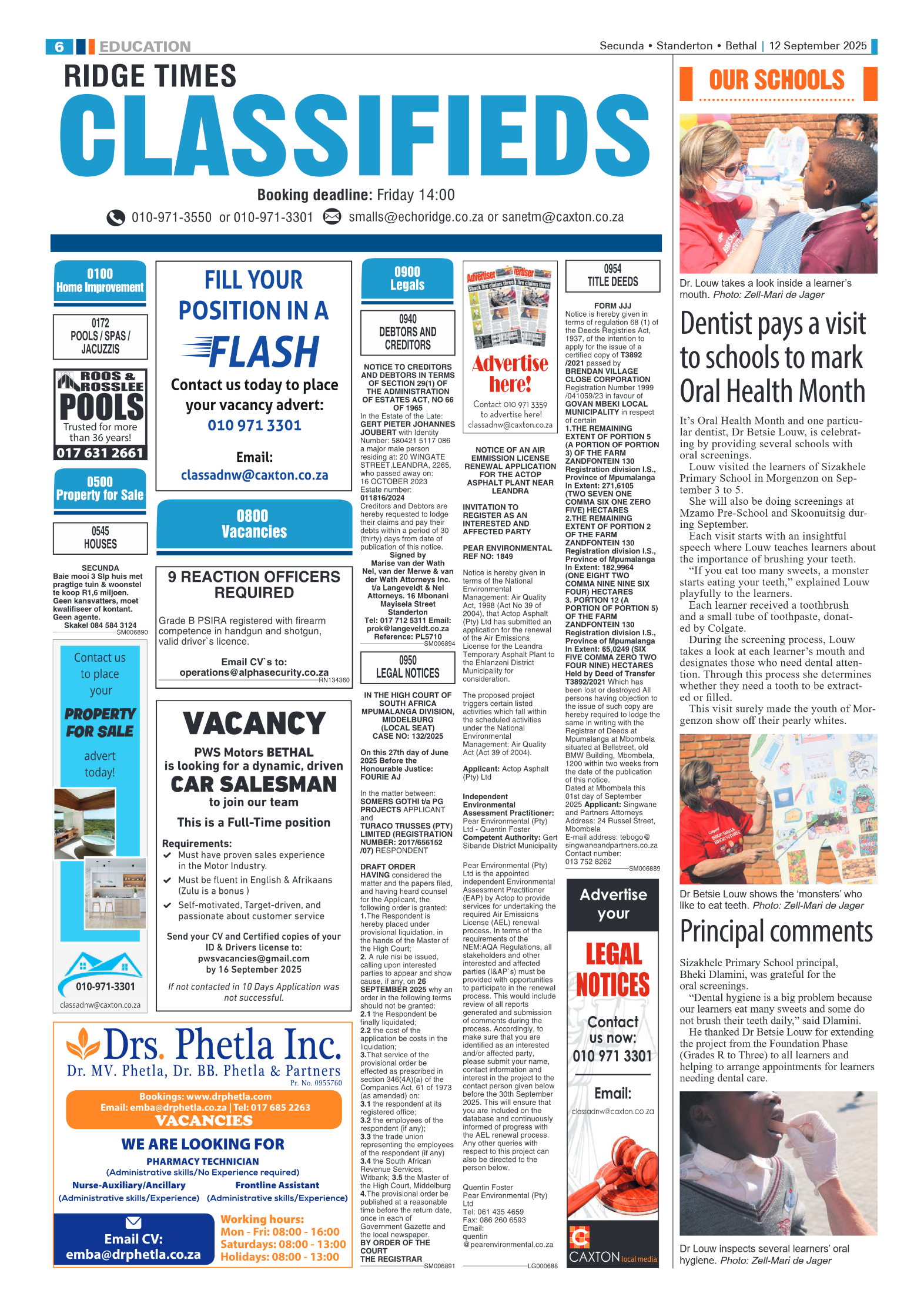 Ridge Times 12 September 2025 page 6