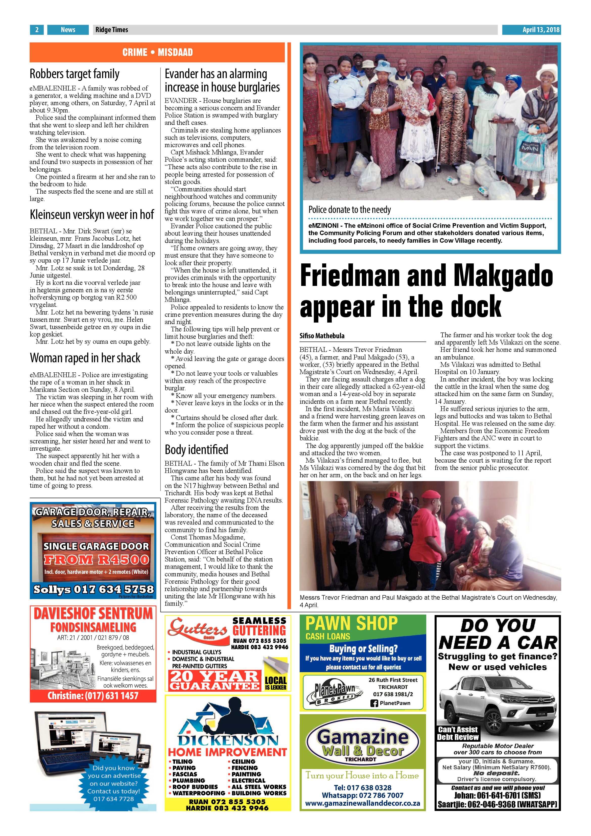 Ridge Times 13 April 2018 page 2