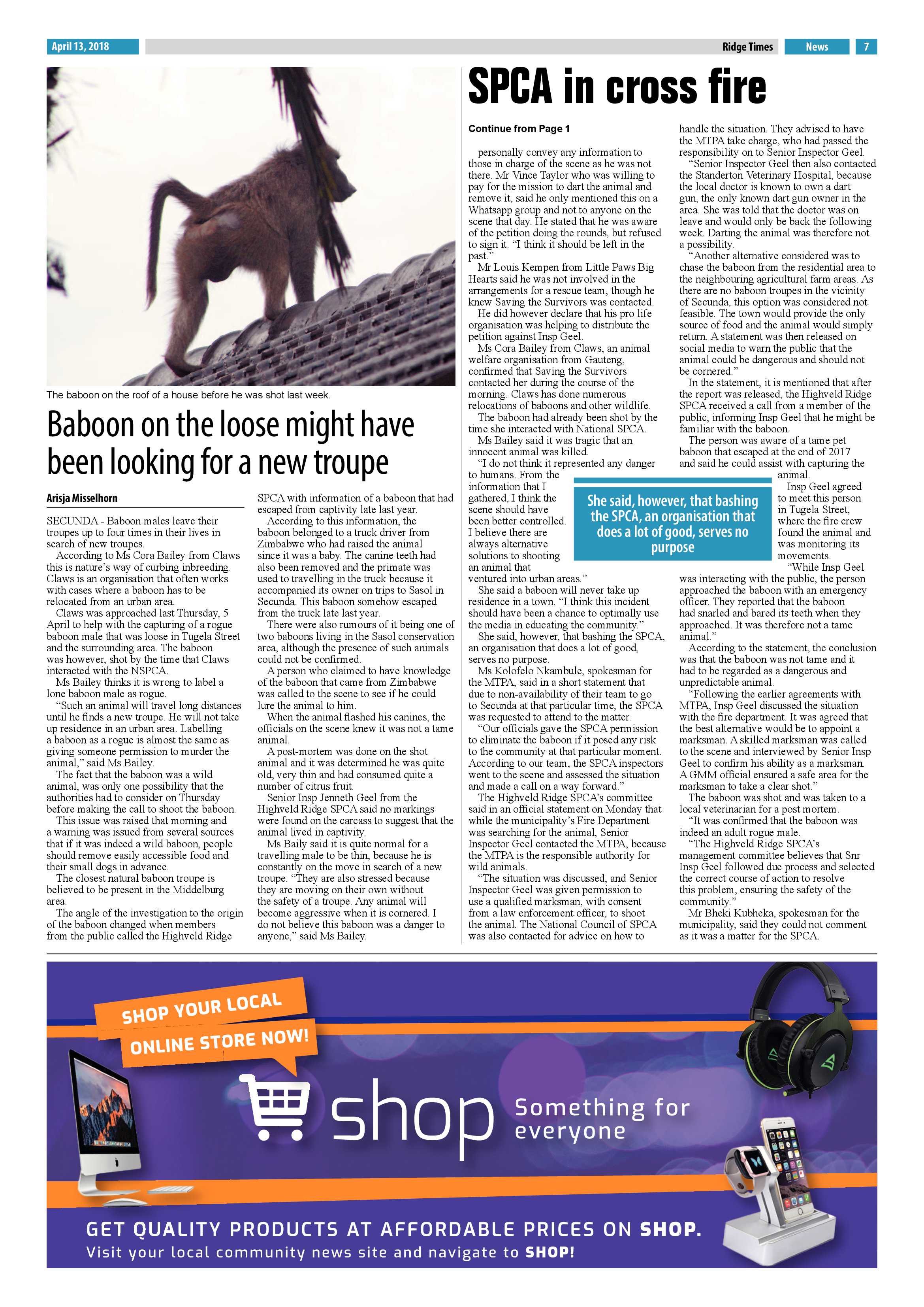 Ridge Times 13 April 2018 page 7