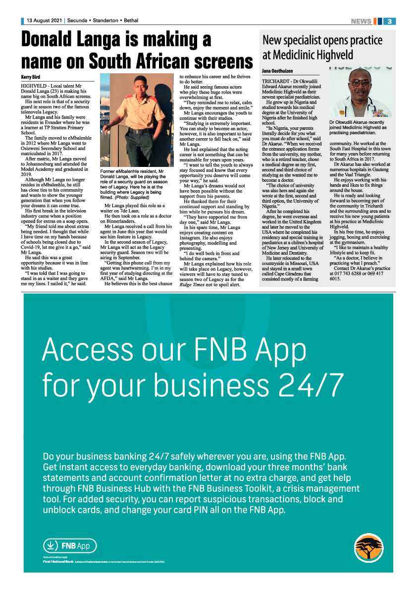 Ridge Times 13 August 2021 page 3