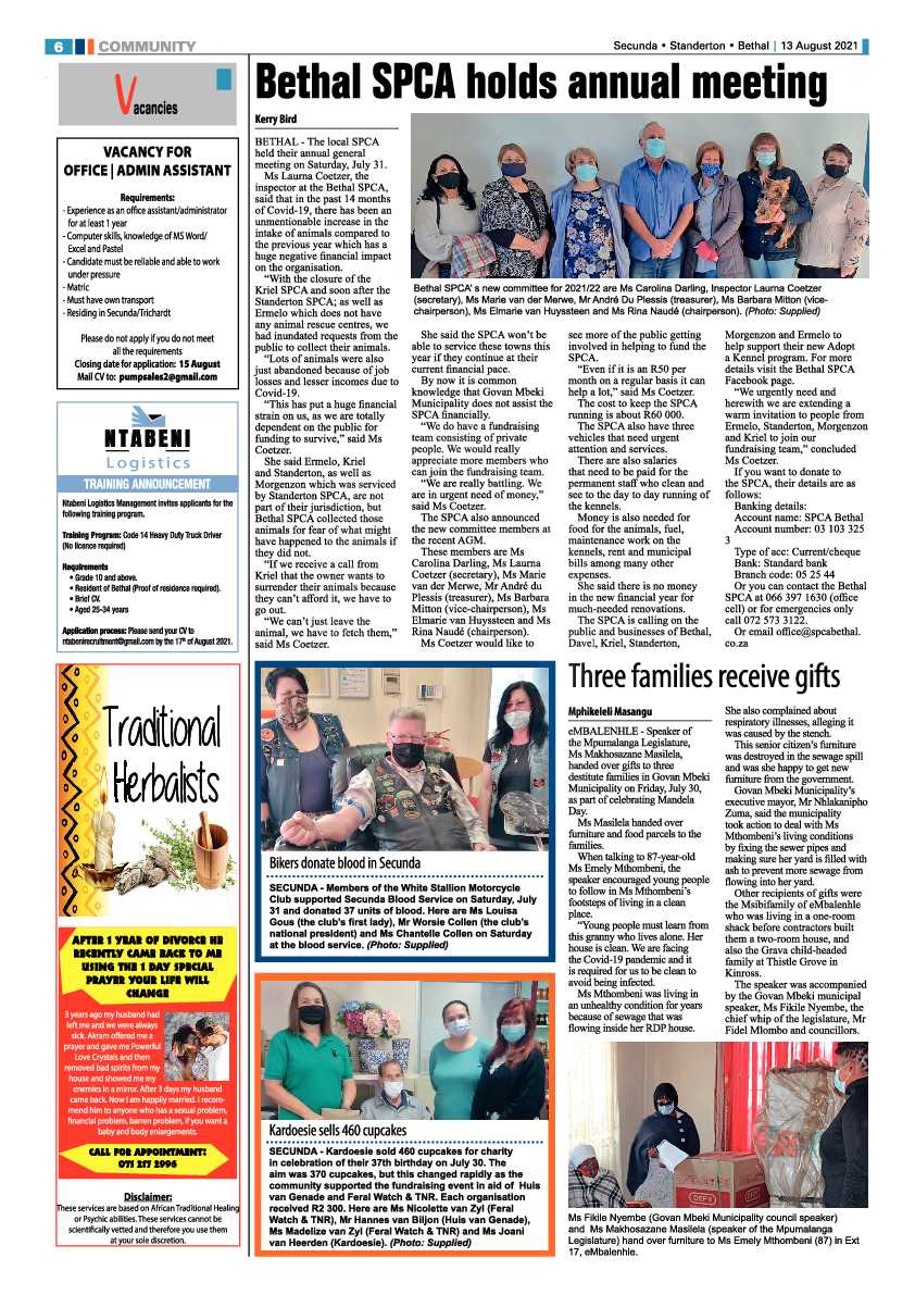 Ridge Times 13 August 2021 page 6