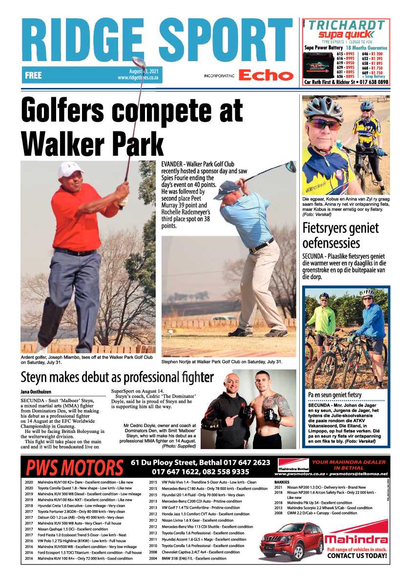 Ridge Times 13 August 2021 page 8