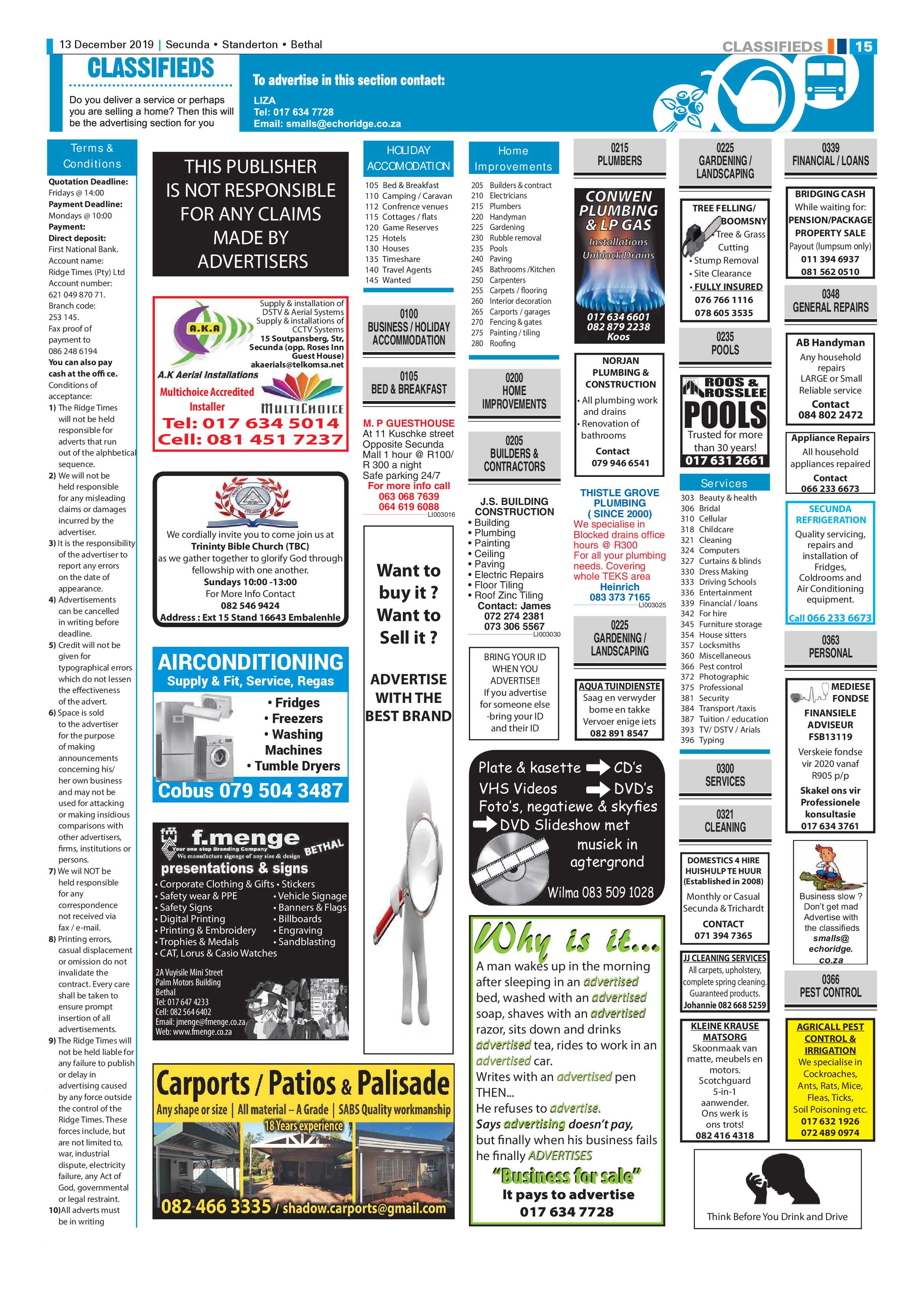 Ridge Times 13 December 2019 page 17