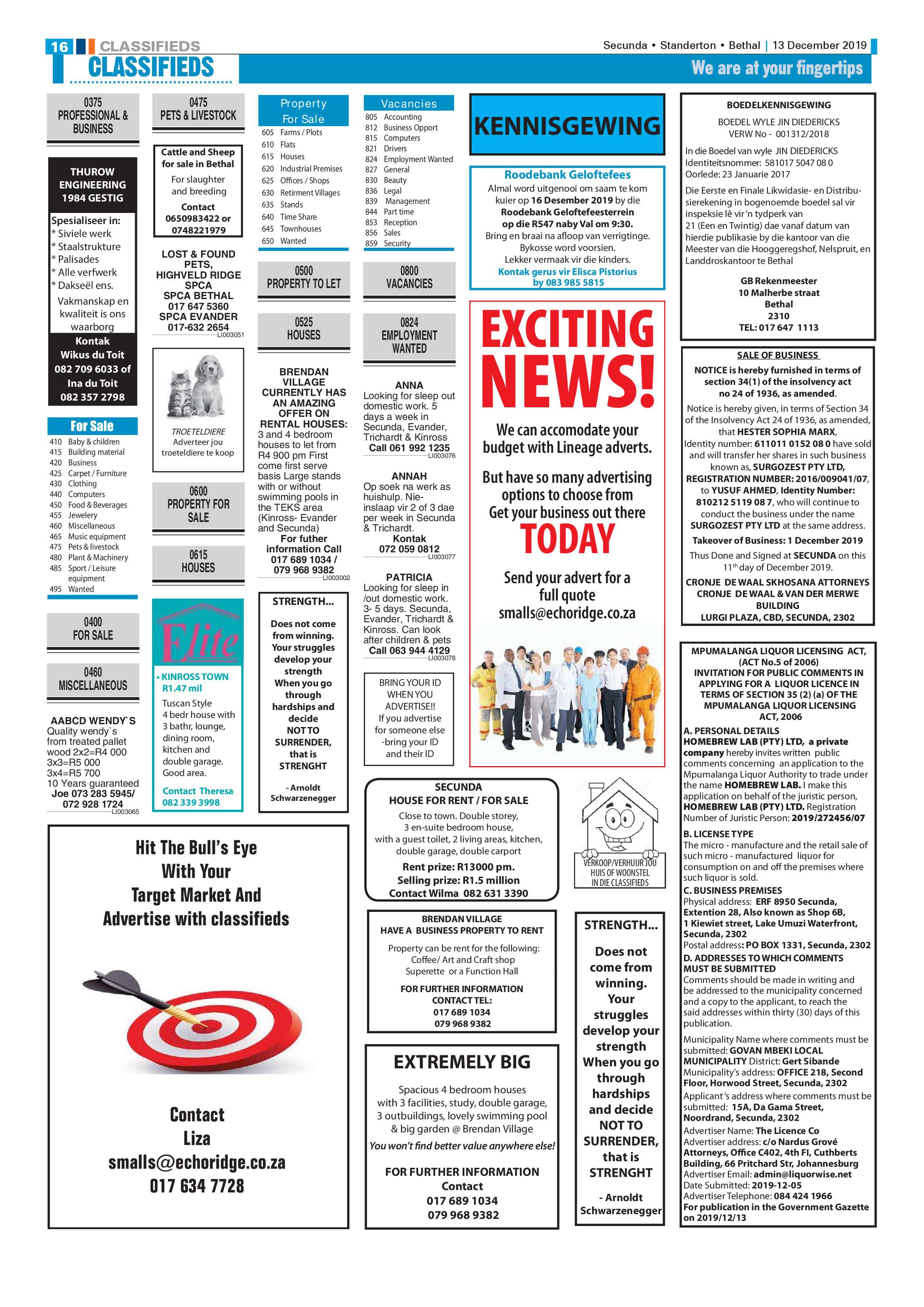 Ridge Times 13 December 2019 page 18
