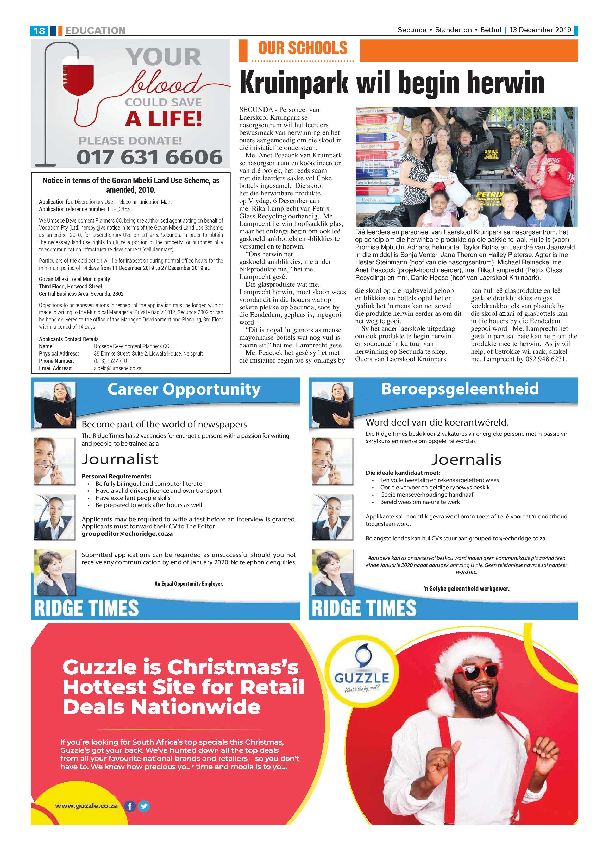 Ridge Times 13 December 2019 page 20