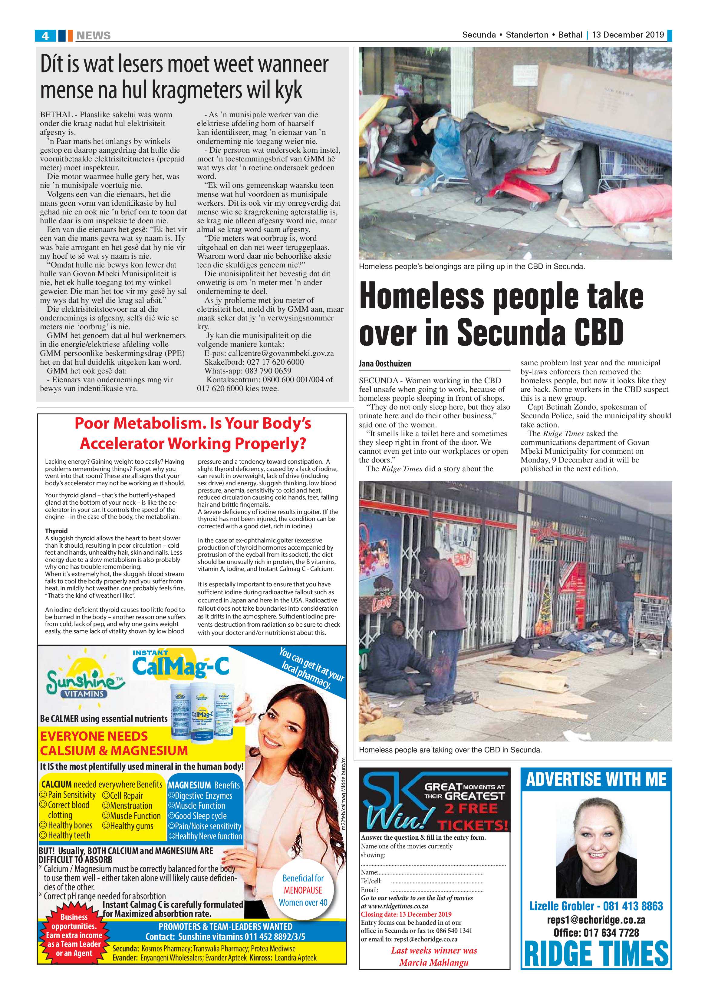 Ridge Times 13 December 2019 page 6