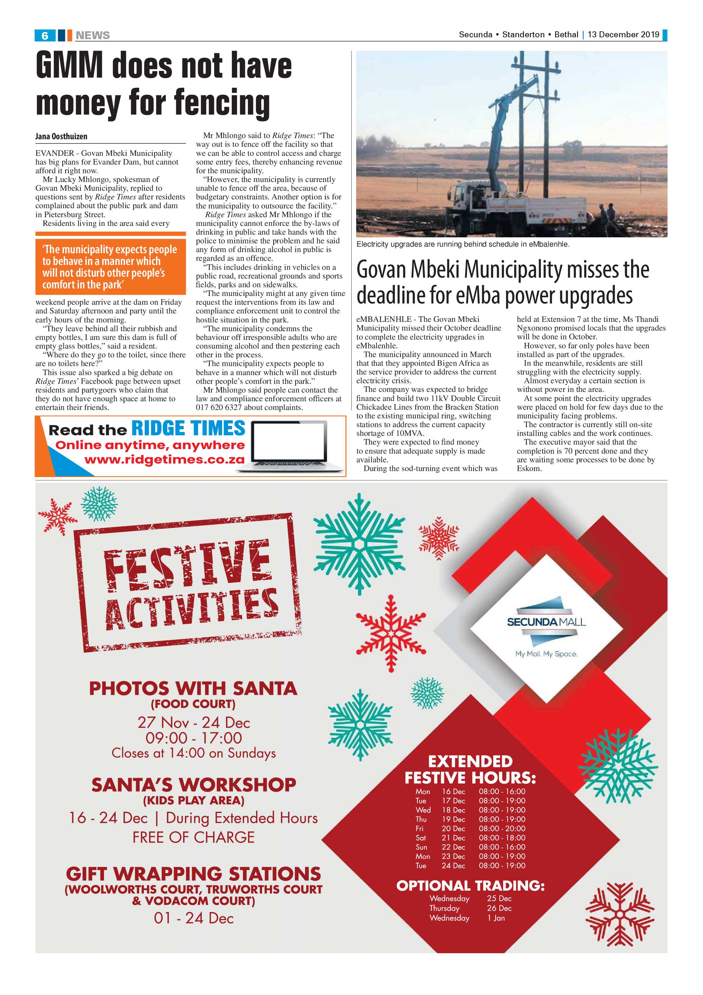 Ridge Times 13 December 2019 page 8