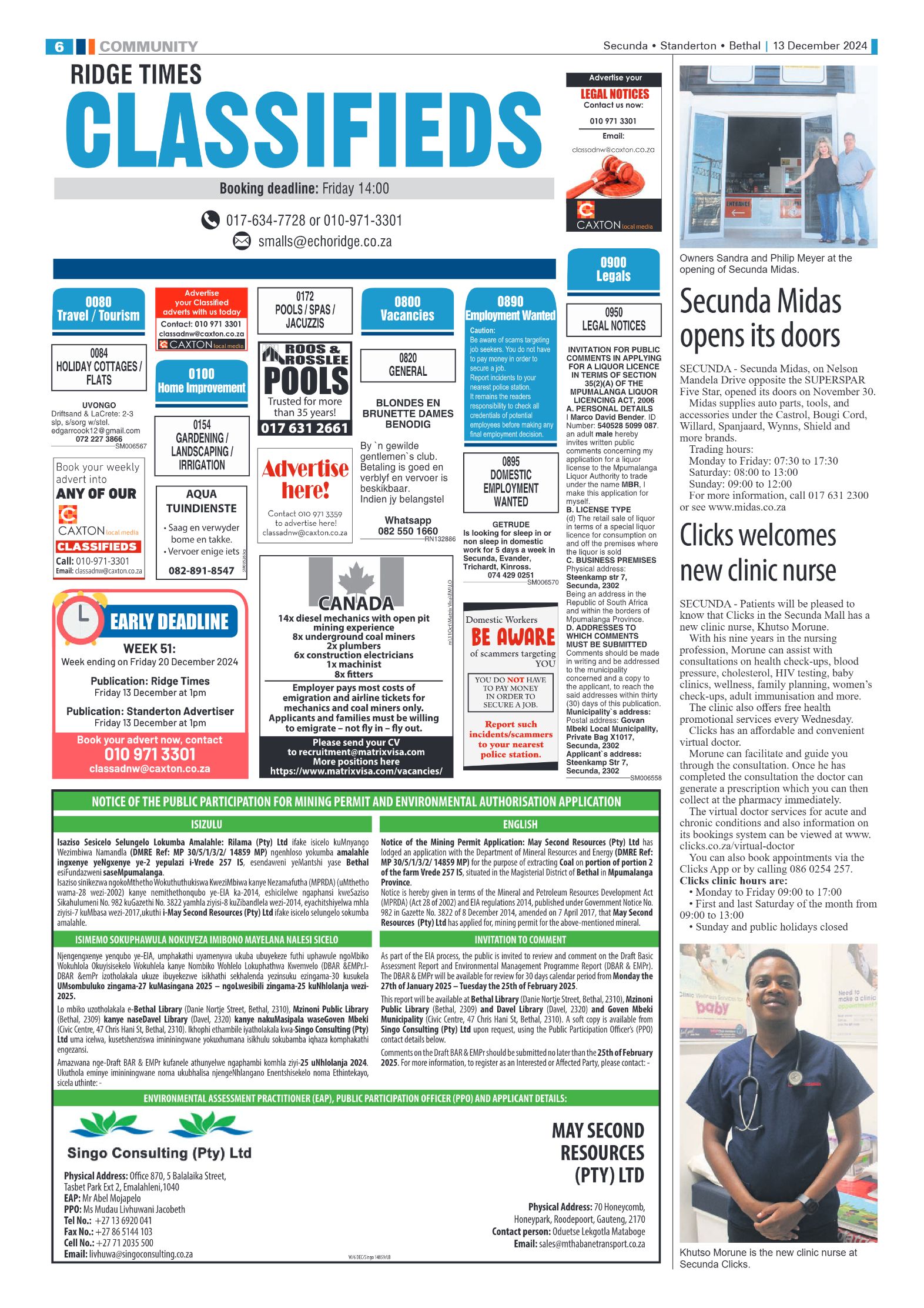 Ridge Times 13 December 2024 page 6