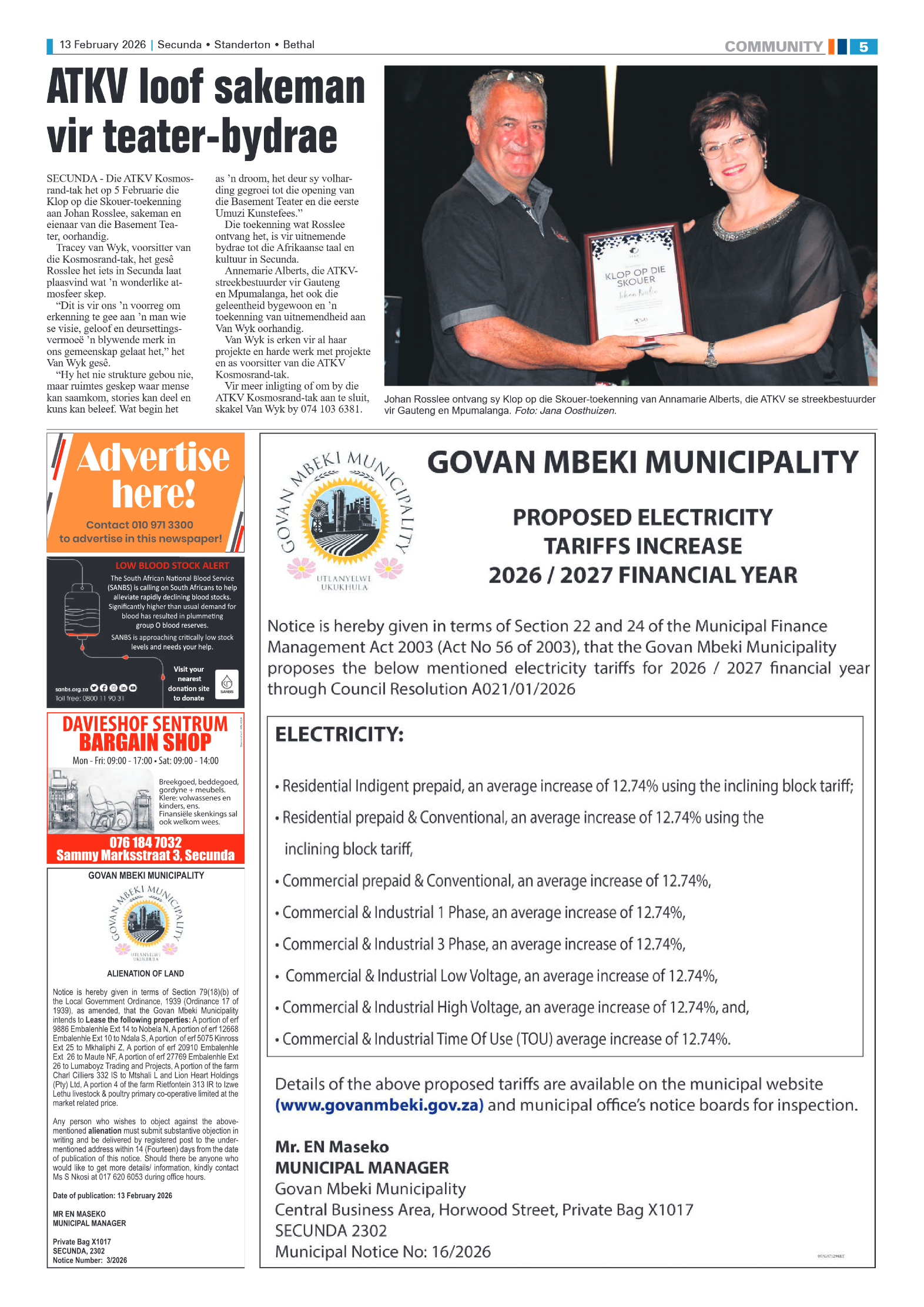 Ridge Times 13 February 2026 page 5