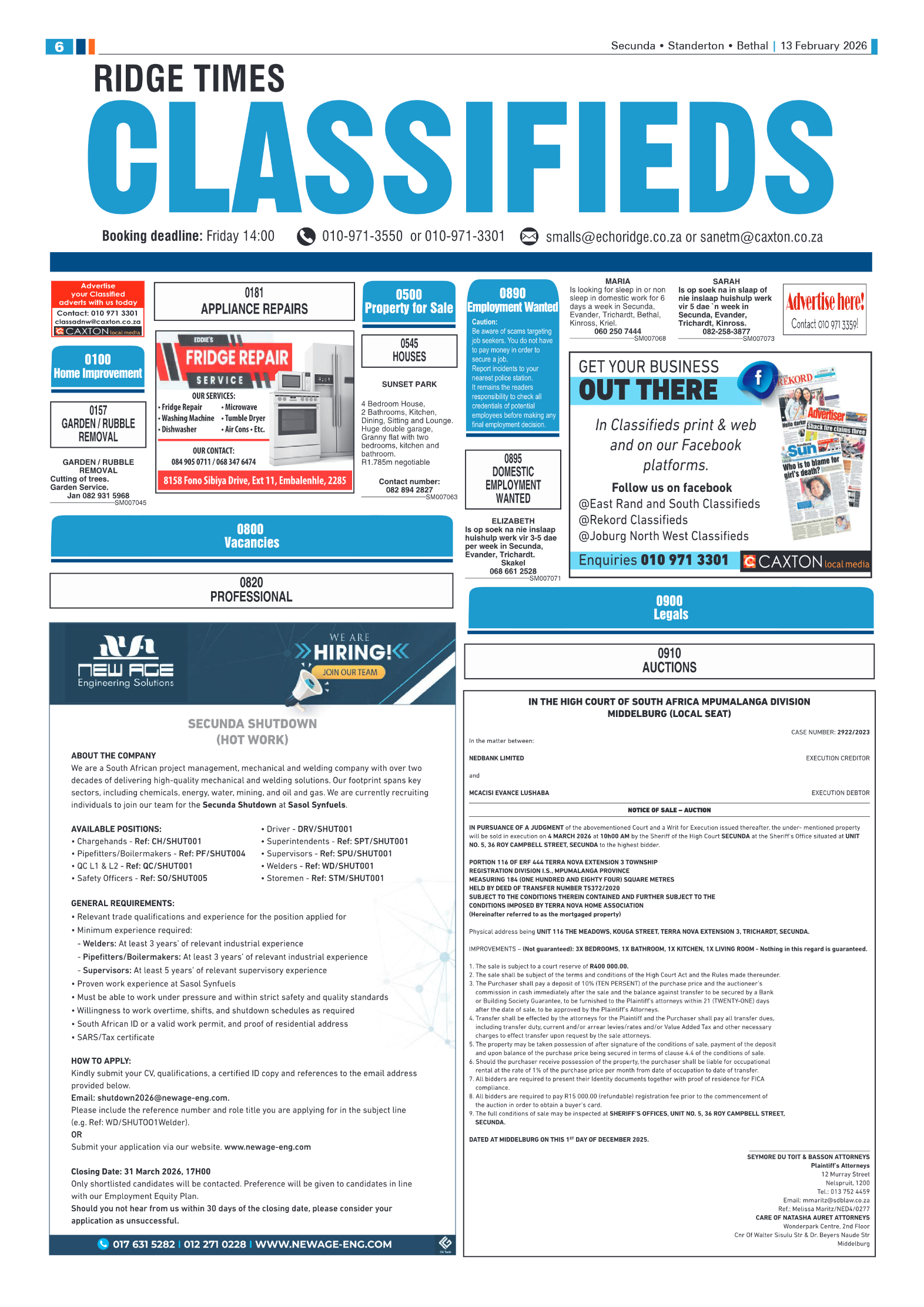 Ridge Times 13 February 2026 page 6