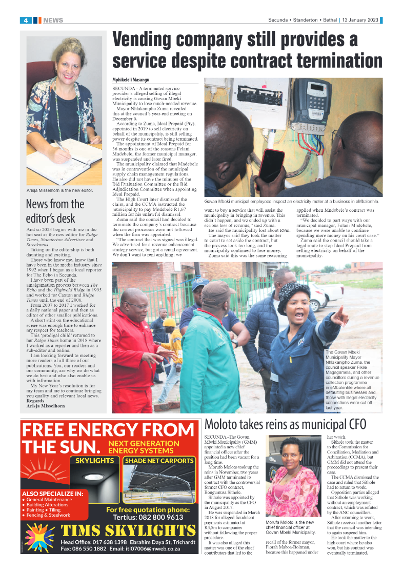 Ridge Times 13 January 2023 page 4