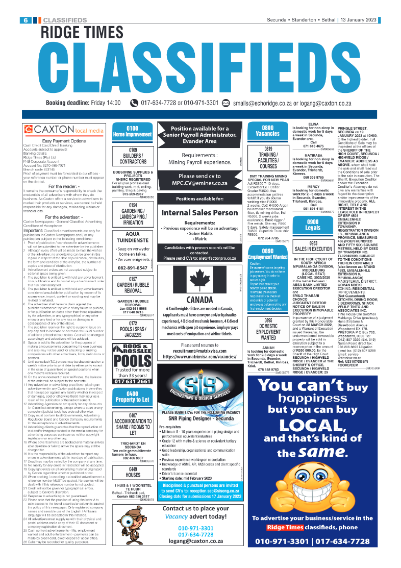 Ridge Times 13 January 2023 page 6