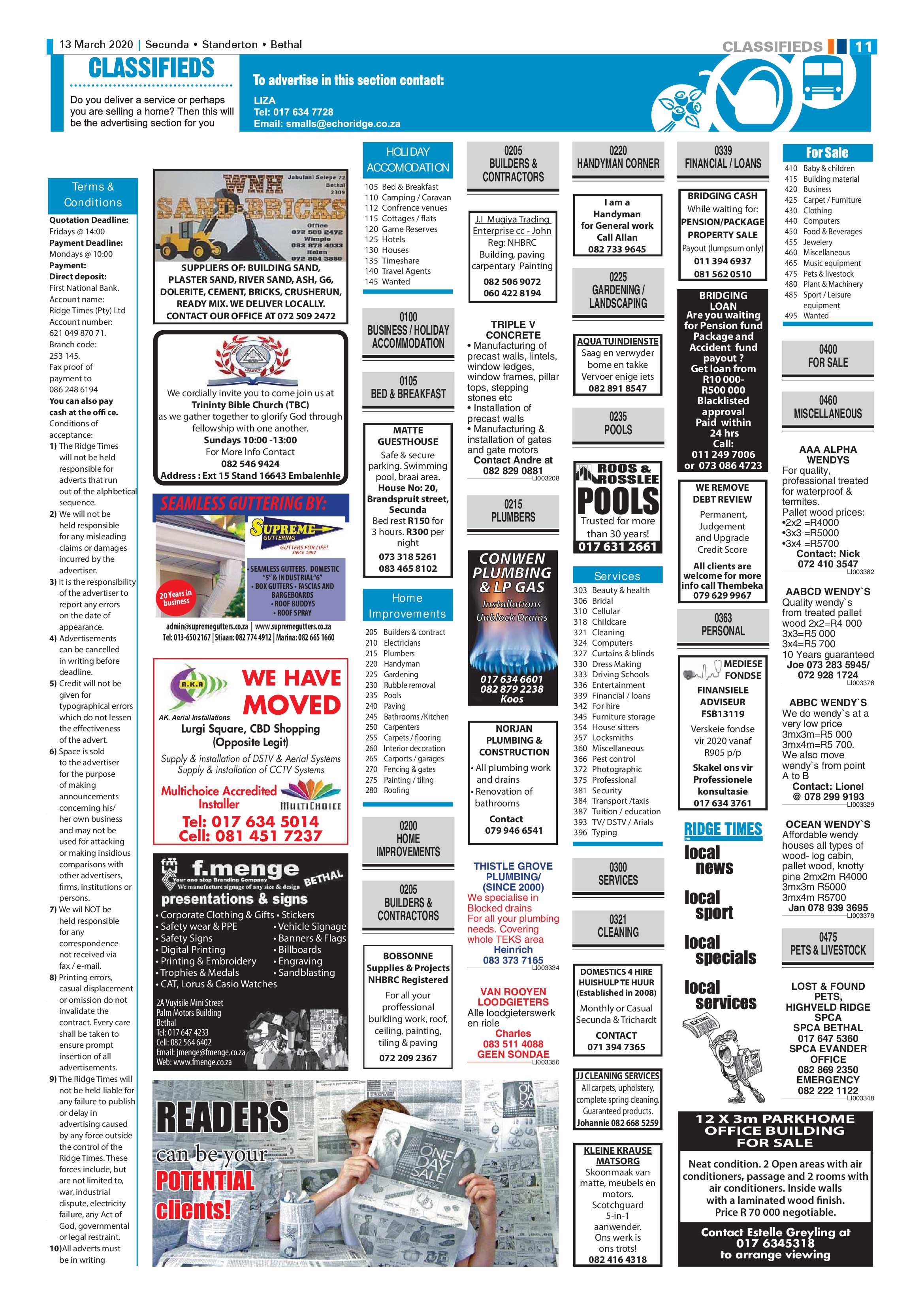 Ridge Times 13 March 2020 page 11