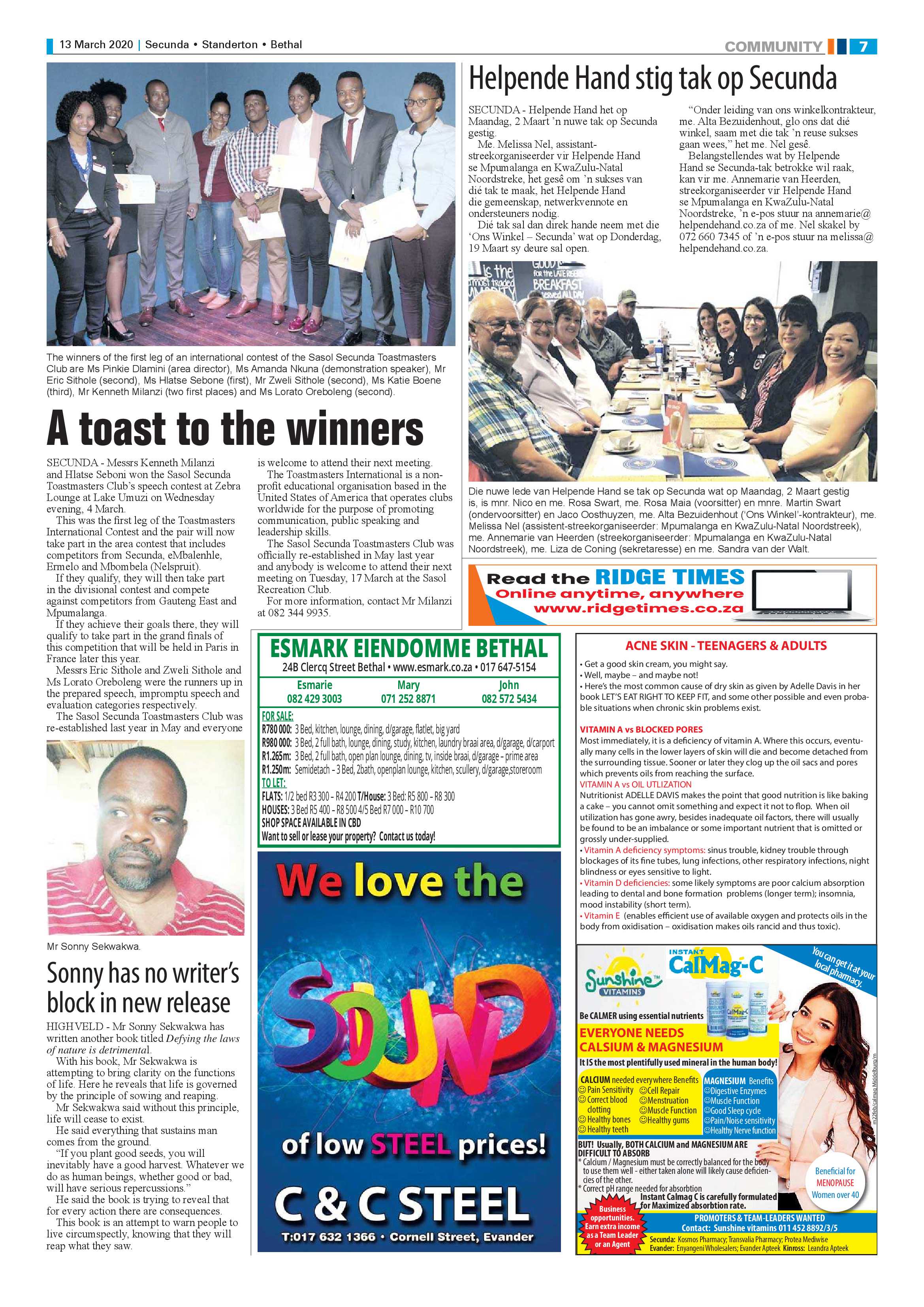 Ridge Times 13 March 2020 page 7