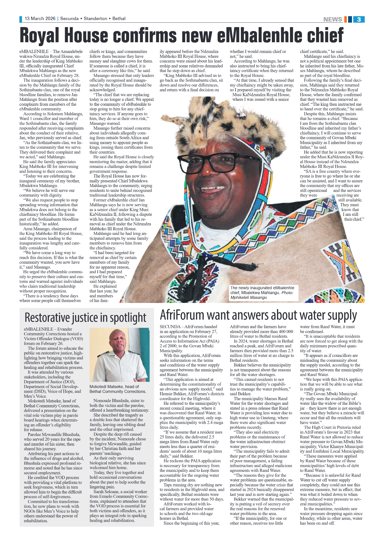 Ridge Times 13 March 2026 page 3