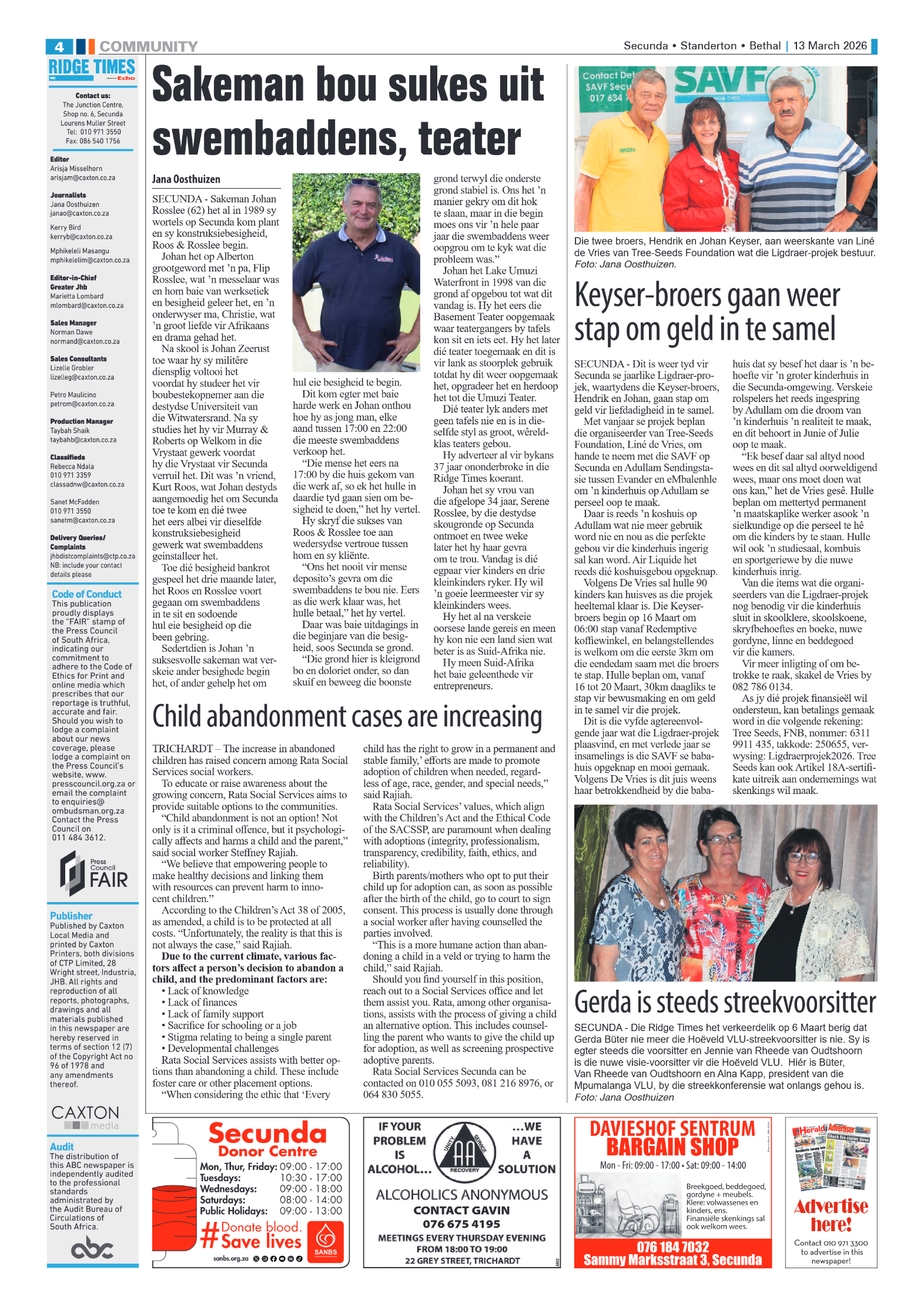 Ridge Times 13 March 2026 page 4