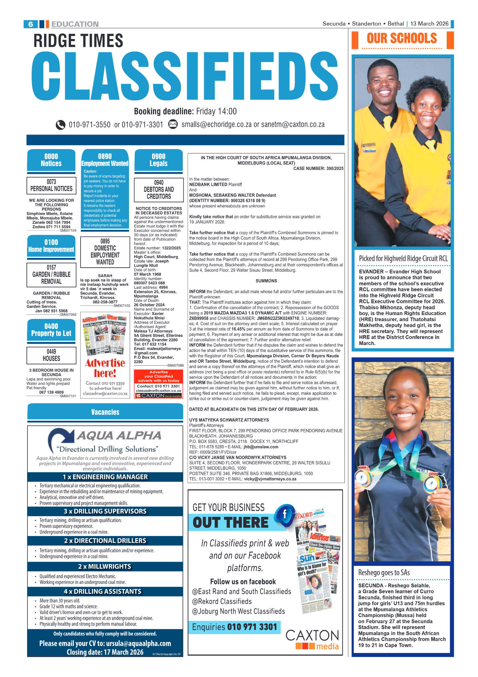 Ridge Times 13 March 2026 page 6