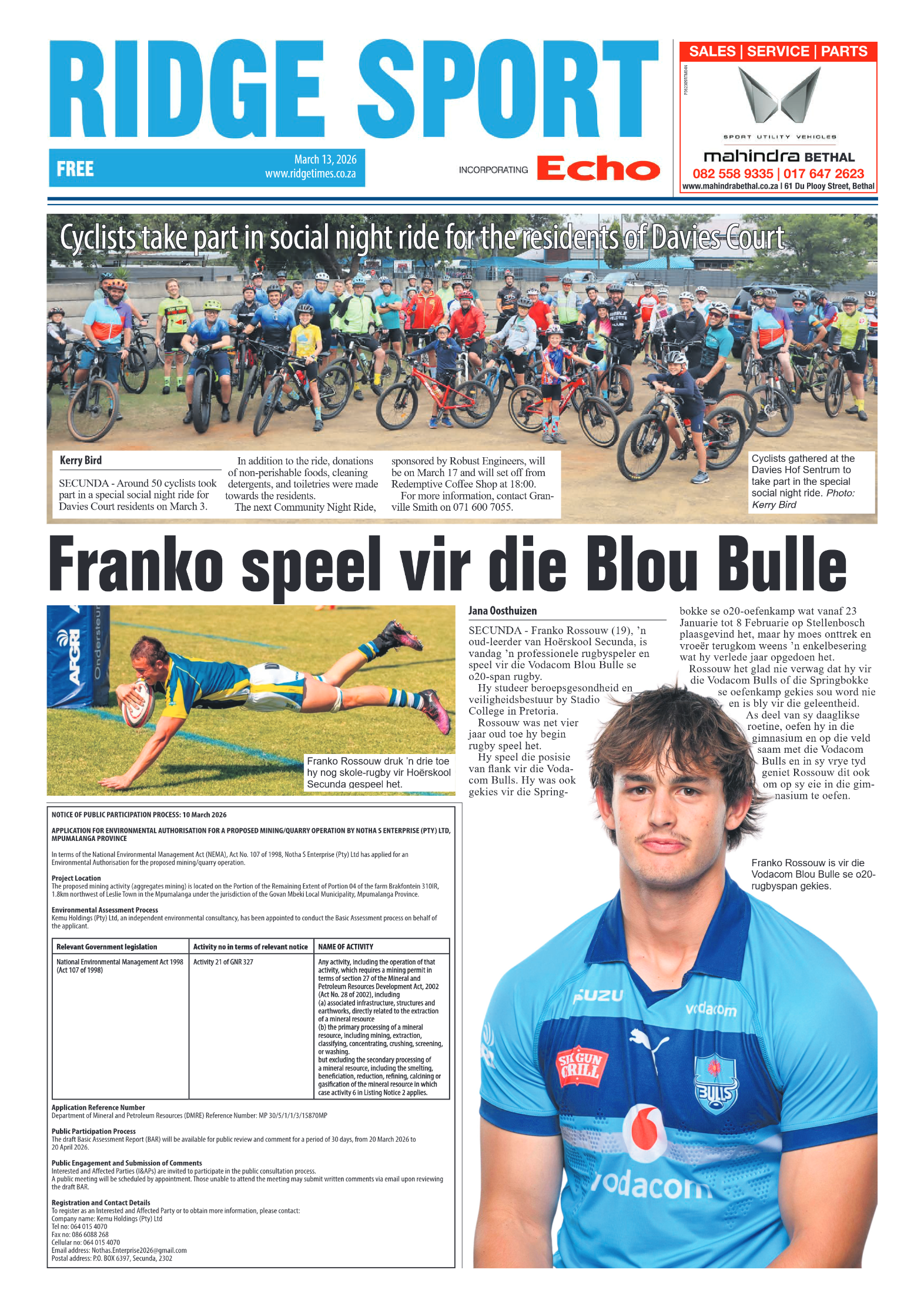 Ridge Times 13 March 2026 page 8