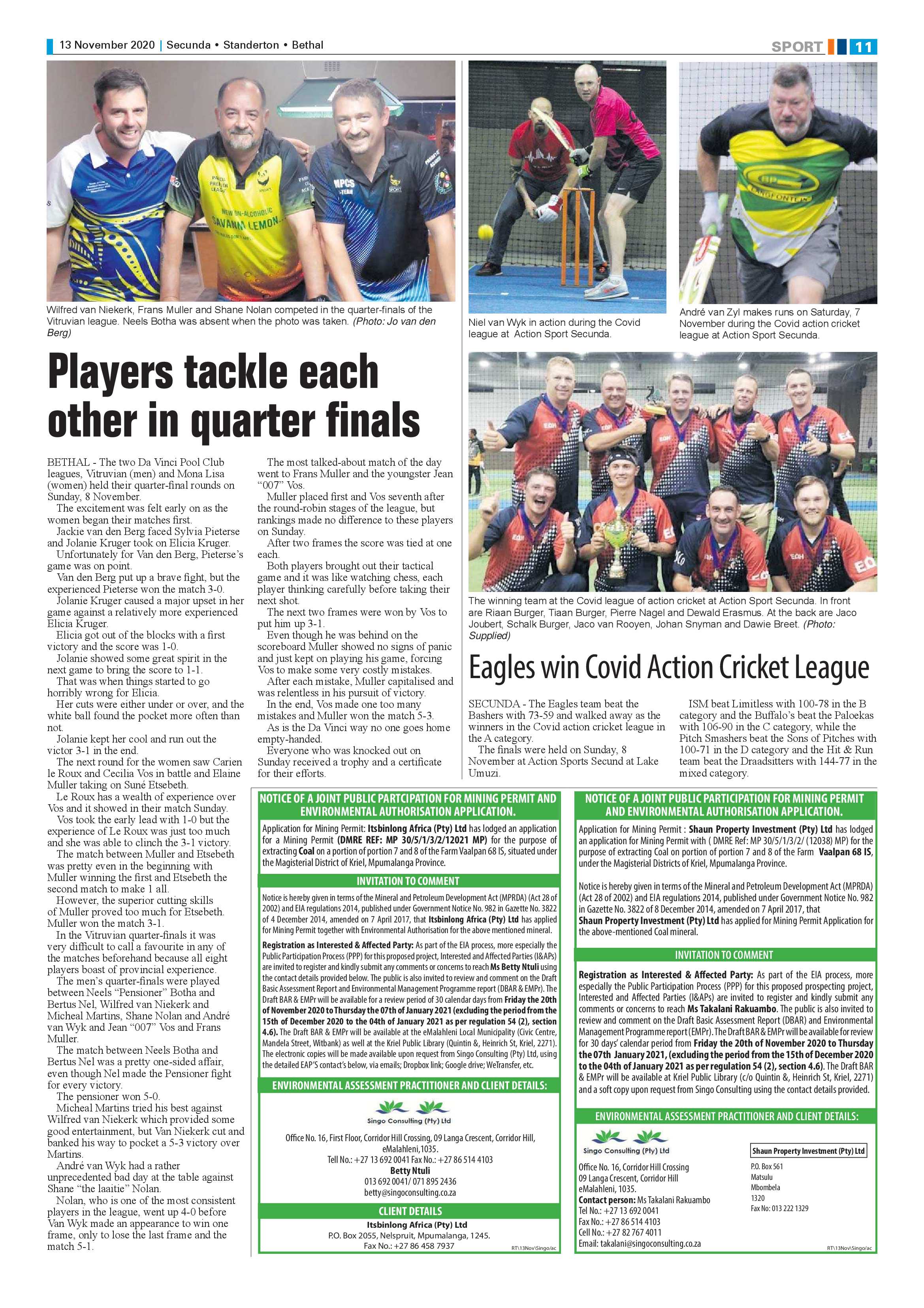 Ridge Times 13 November 2020 page 11