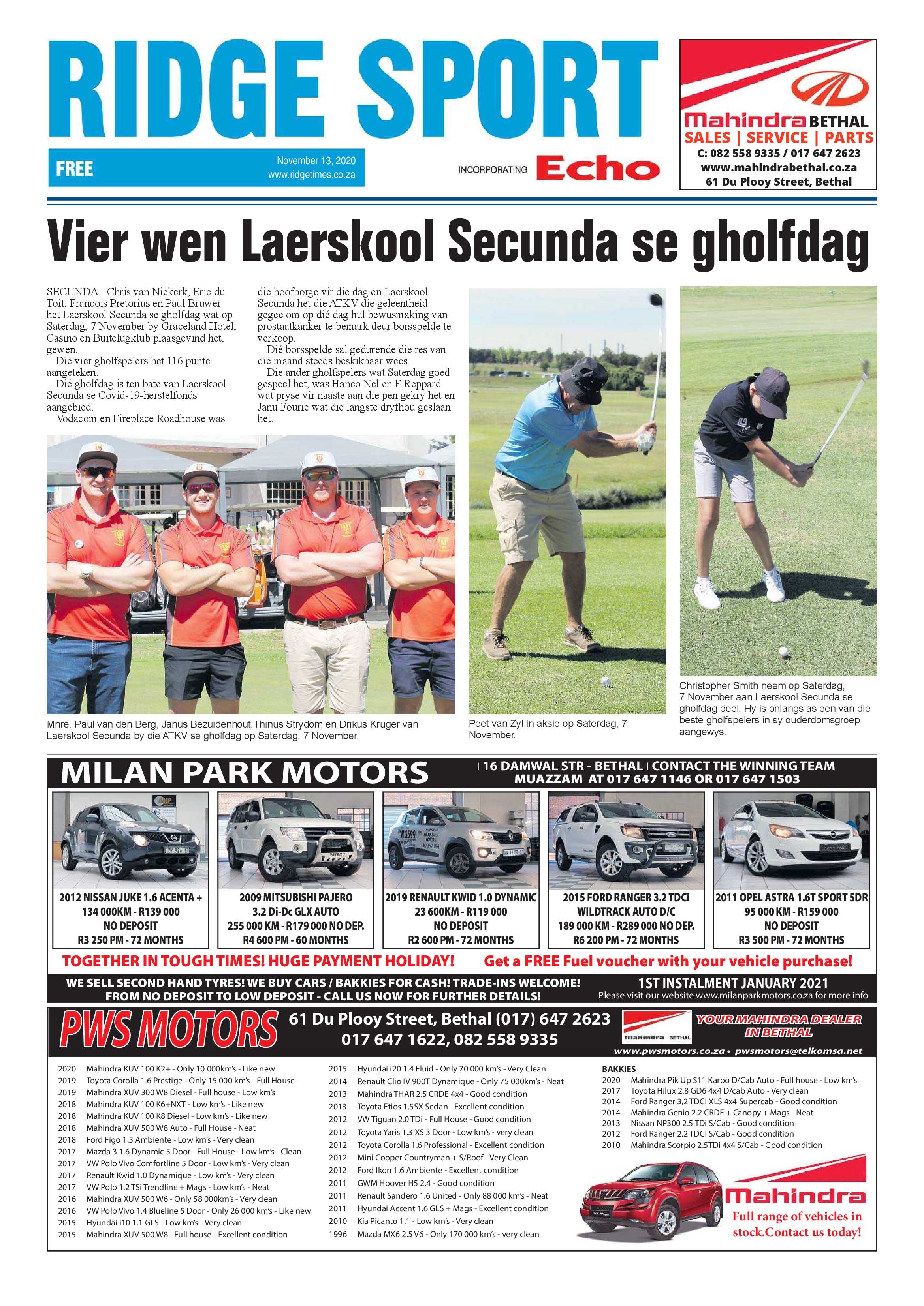 Ridge Times 13 November 2020 page 12