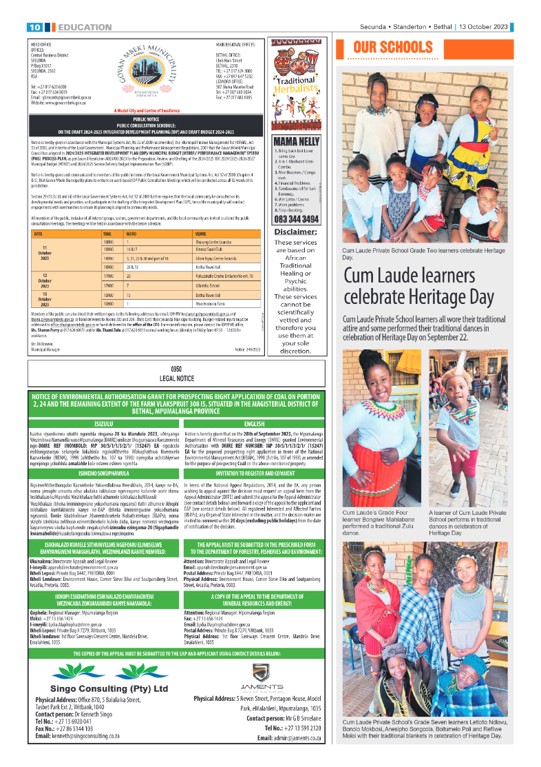 Ridge Times 13 October 2023 page 10