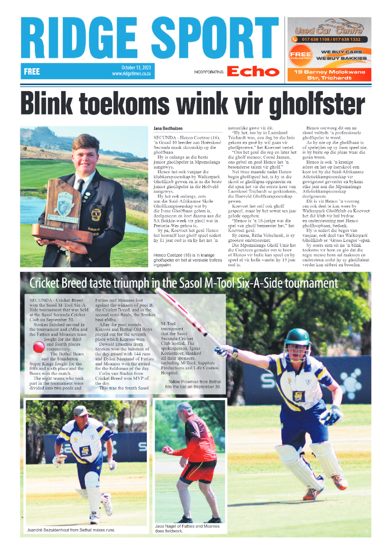 Ridge Times 13 October 2023 page 12