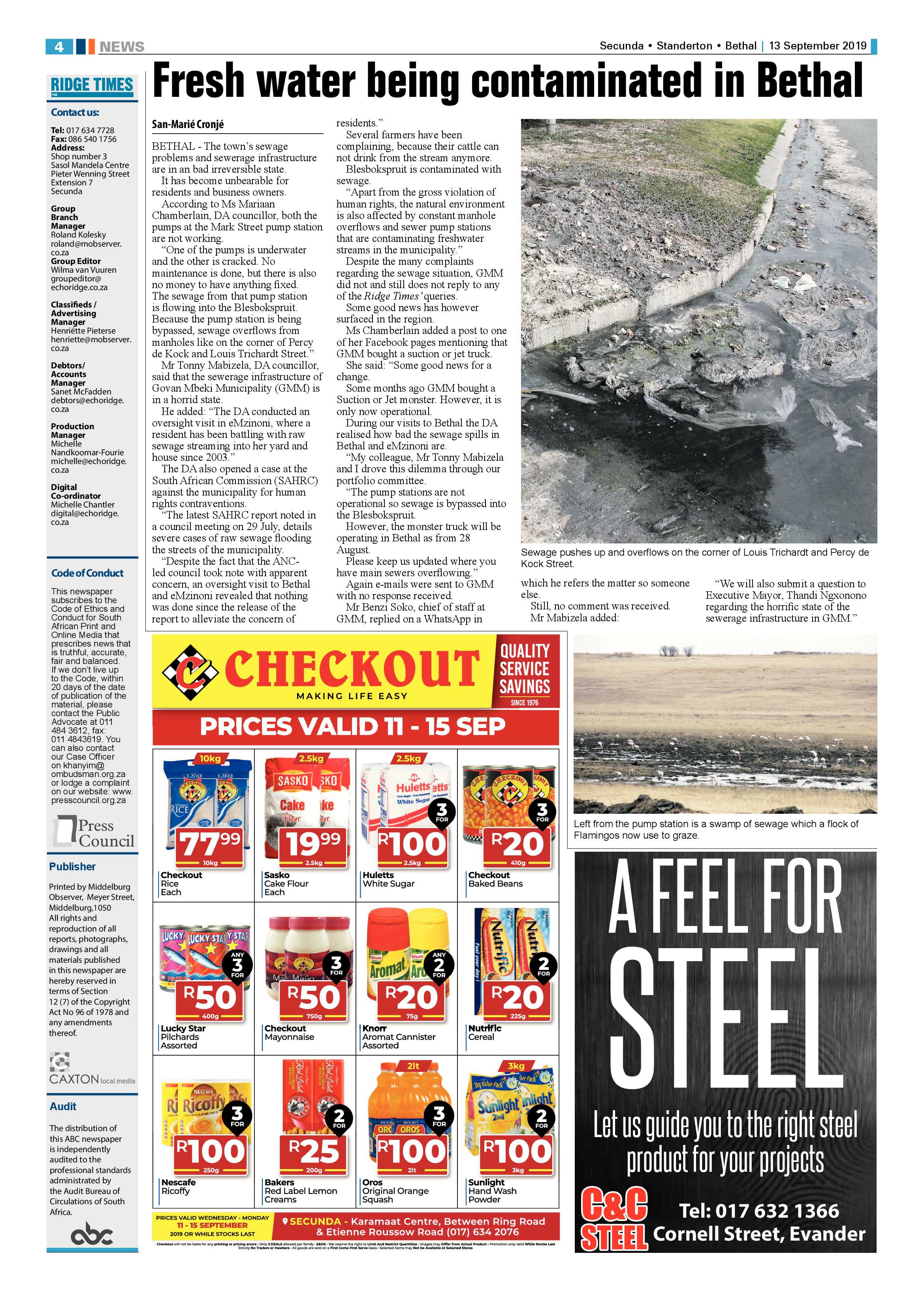 Ridge Times 13 September 2019 page 4