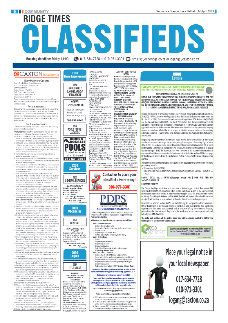 Ridge Times 14 April 2023 page 6