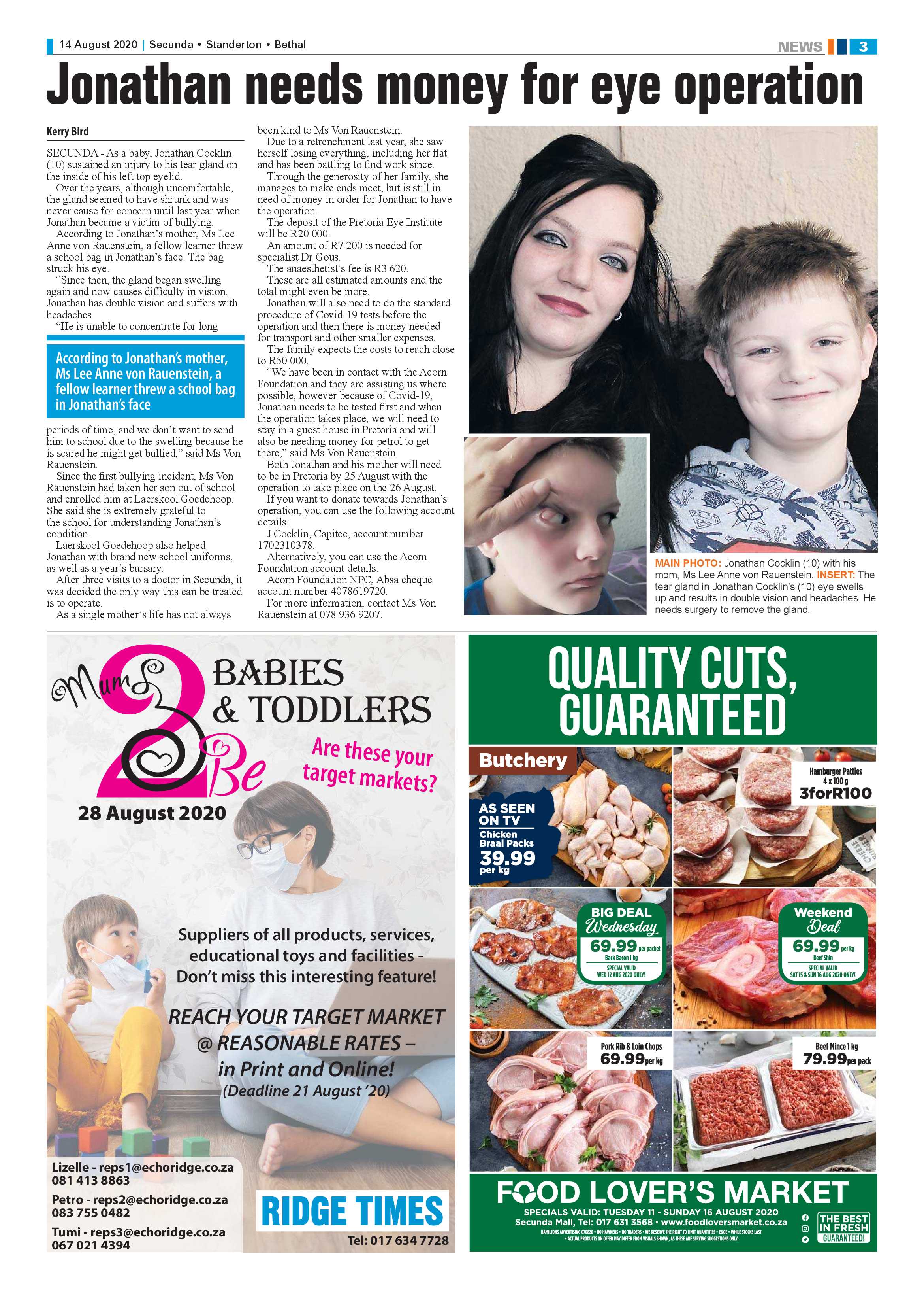 Ridge Times 14 August 2020 page 3