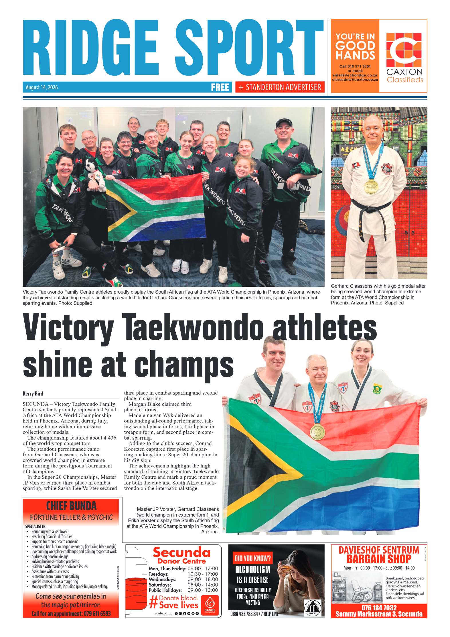 Ridge Times 14 August 2026 page 8