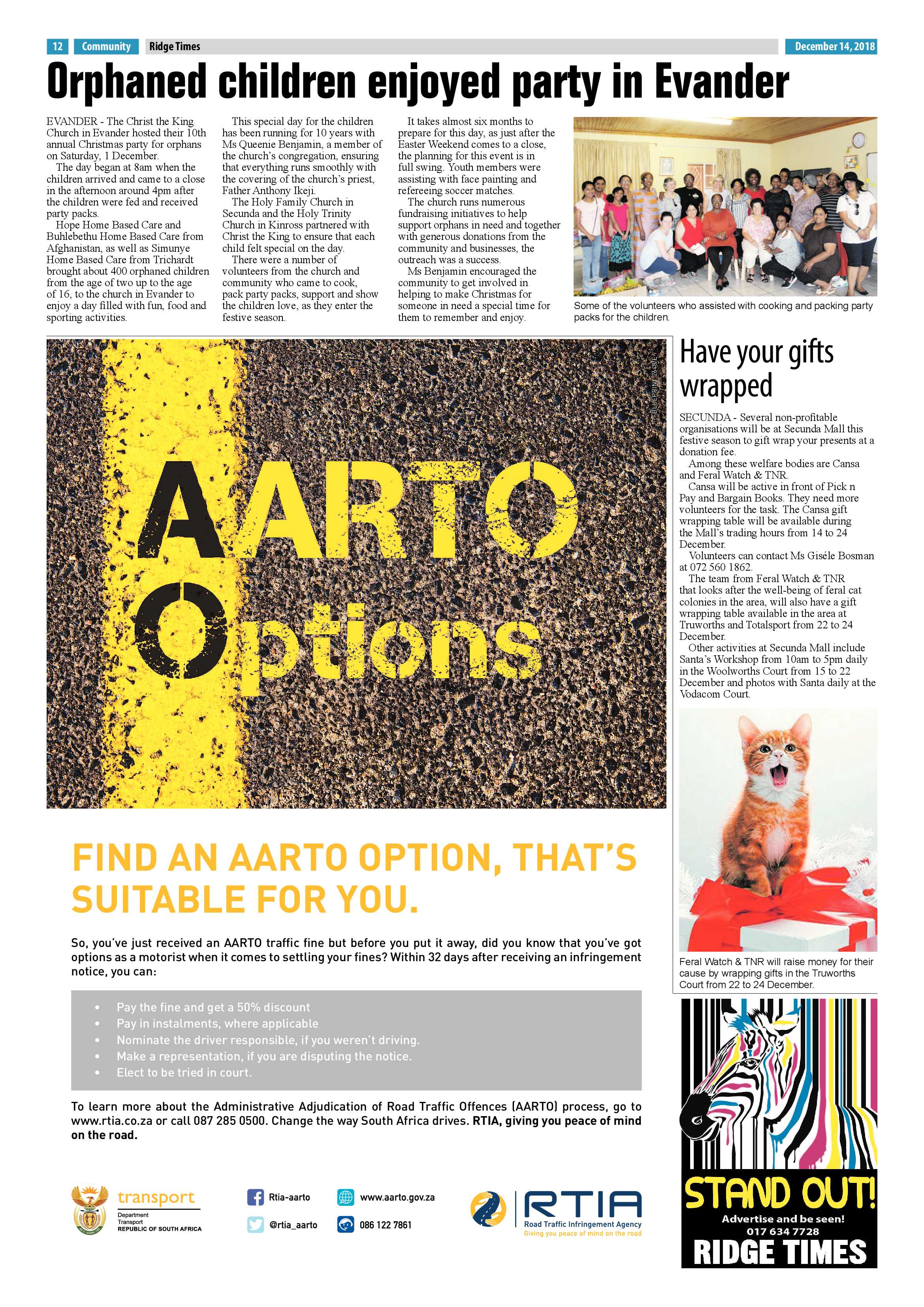 Ridge Times 14 December 2018 page 14