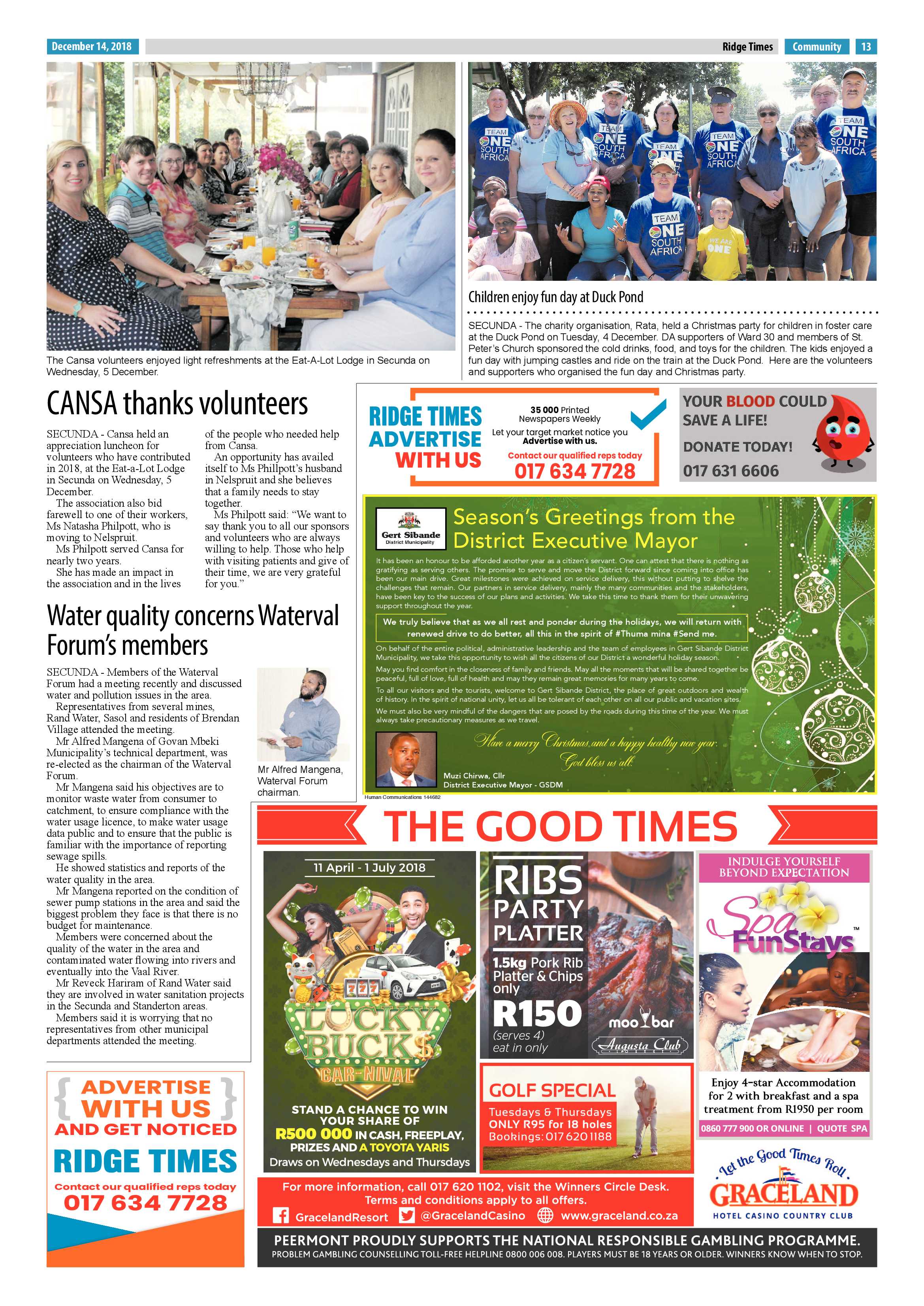 Ridge Times 14 December 2018 page 15