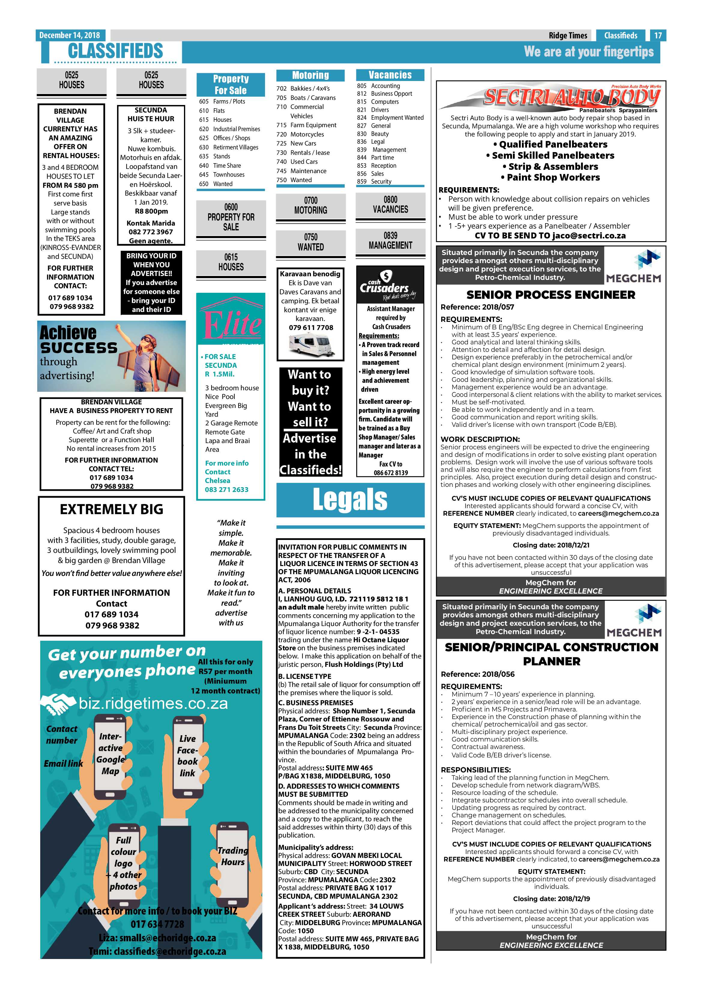 Ridge Times 14 December 2018 page 19