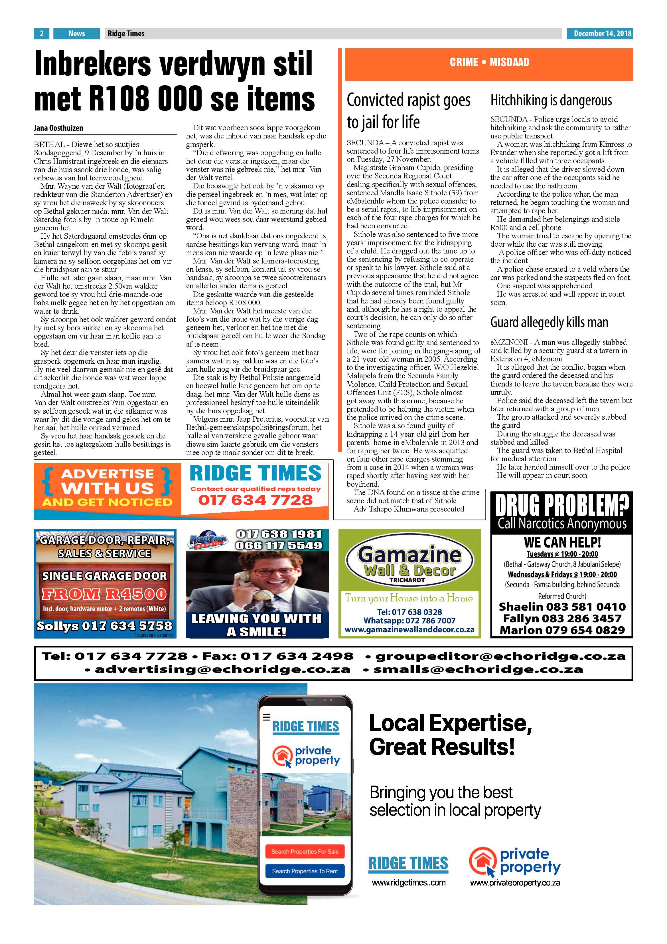 Ridge Times 14 December 2018 page 4