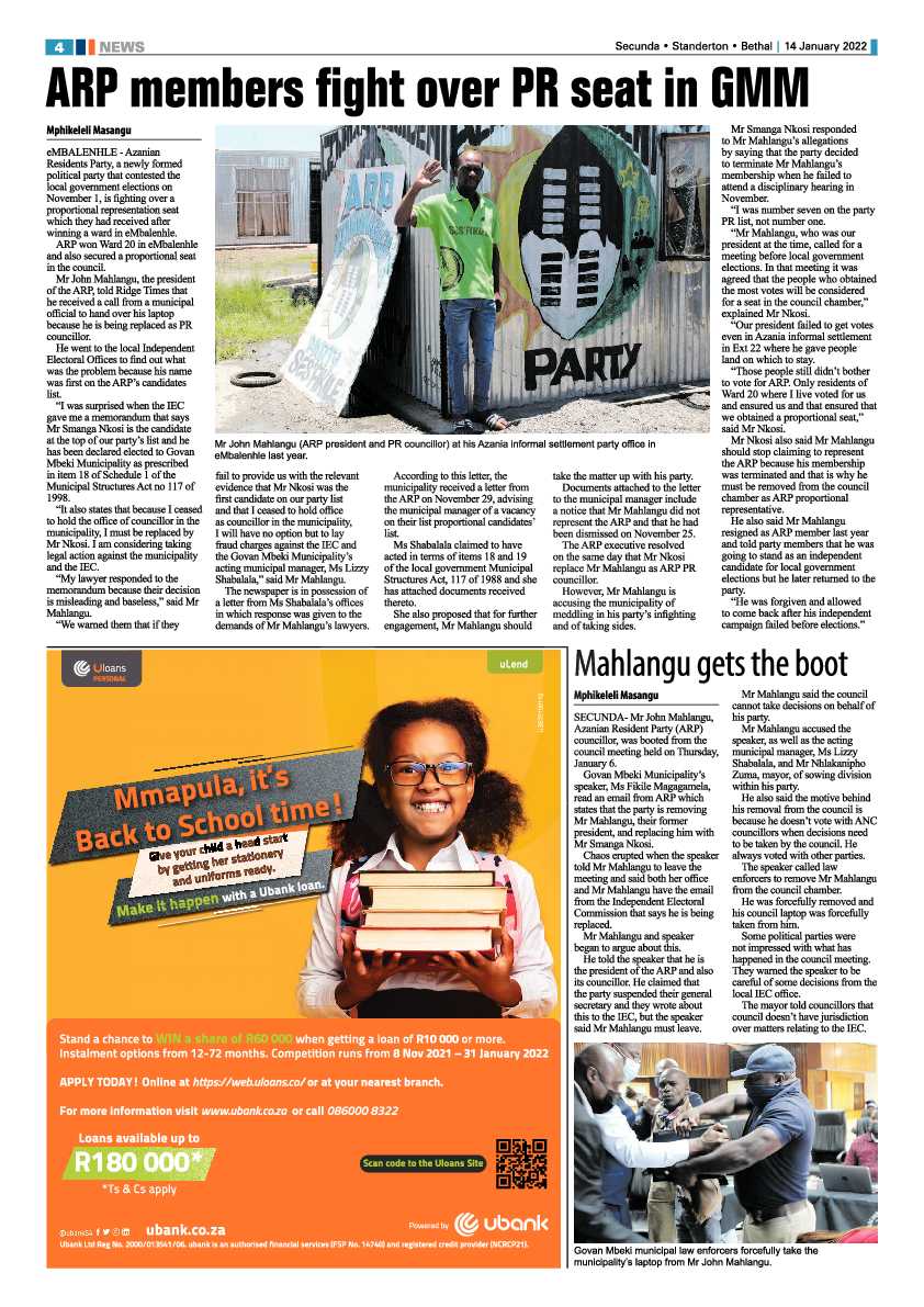 Ridge Times 14 January 2022 page 4