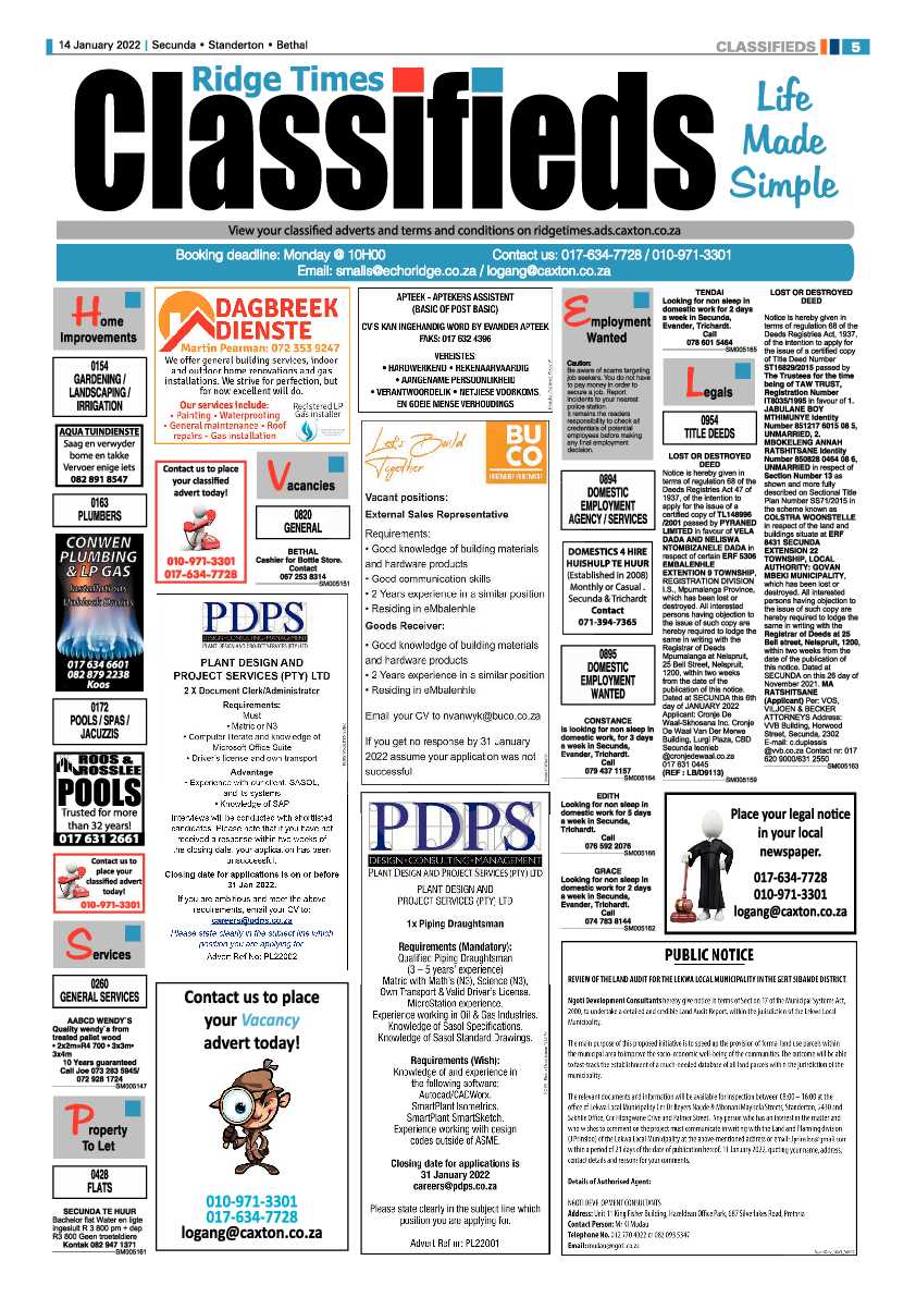 Ridge Times 14 January 2022 page 5