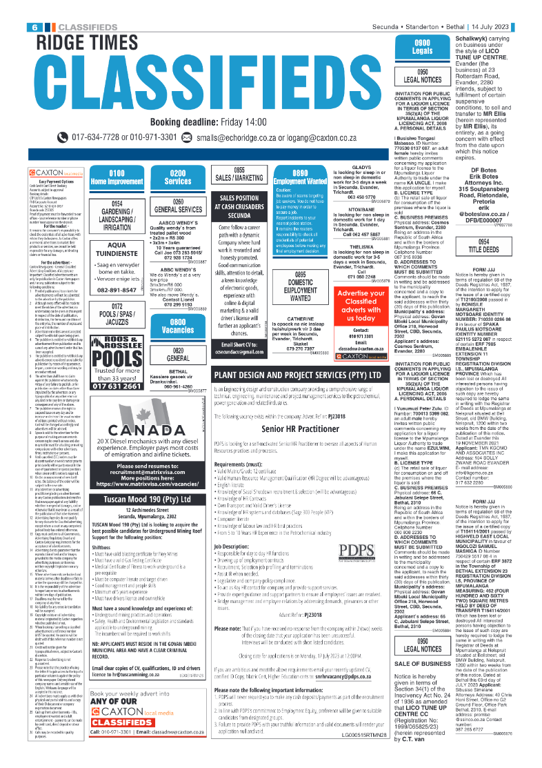 Ridge Times 14 July 2023 page 6